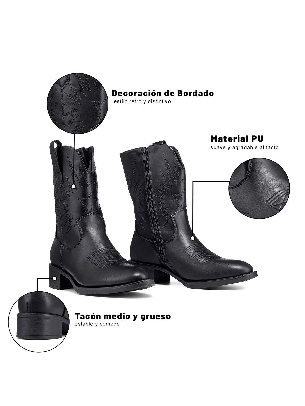 Bota Taco Mujer Casual PU Weide DH92-7