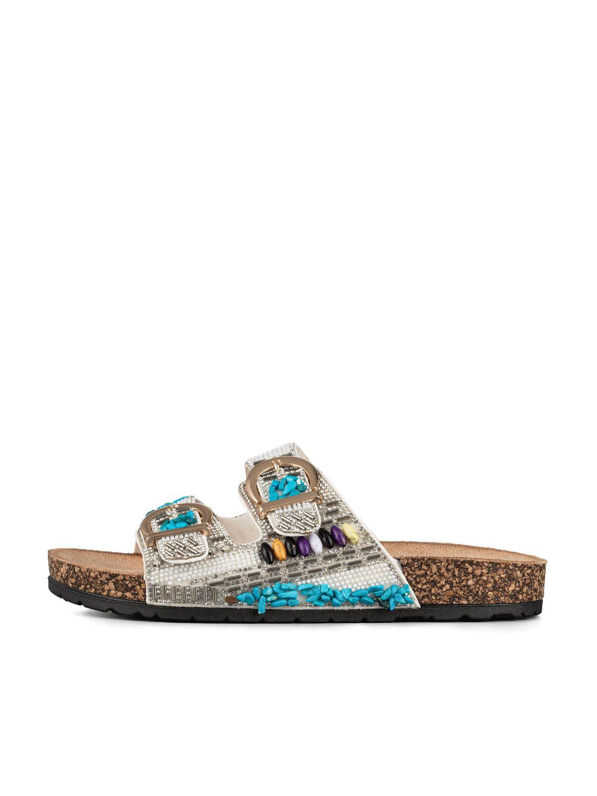 Sandalia  Casual Moda Clasico Mujer con Pedrería Weide LT137-1