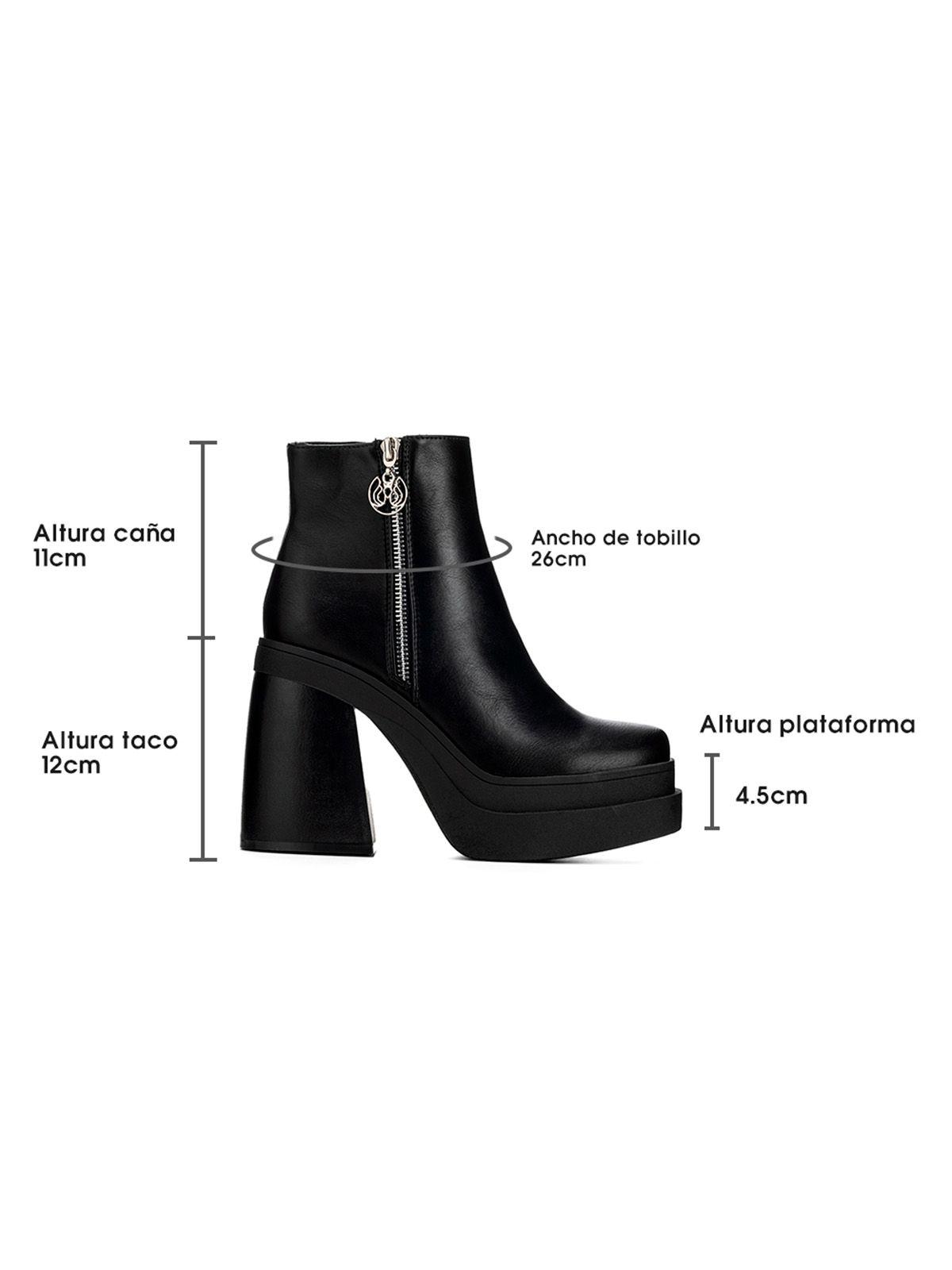 Botin Negro Casual Mujer Weide DH65-5