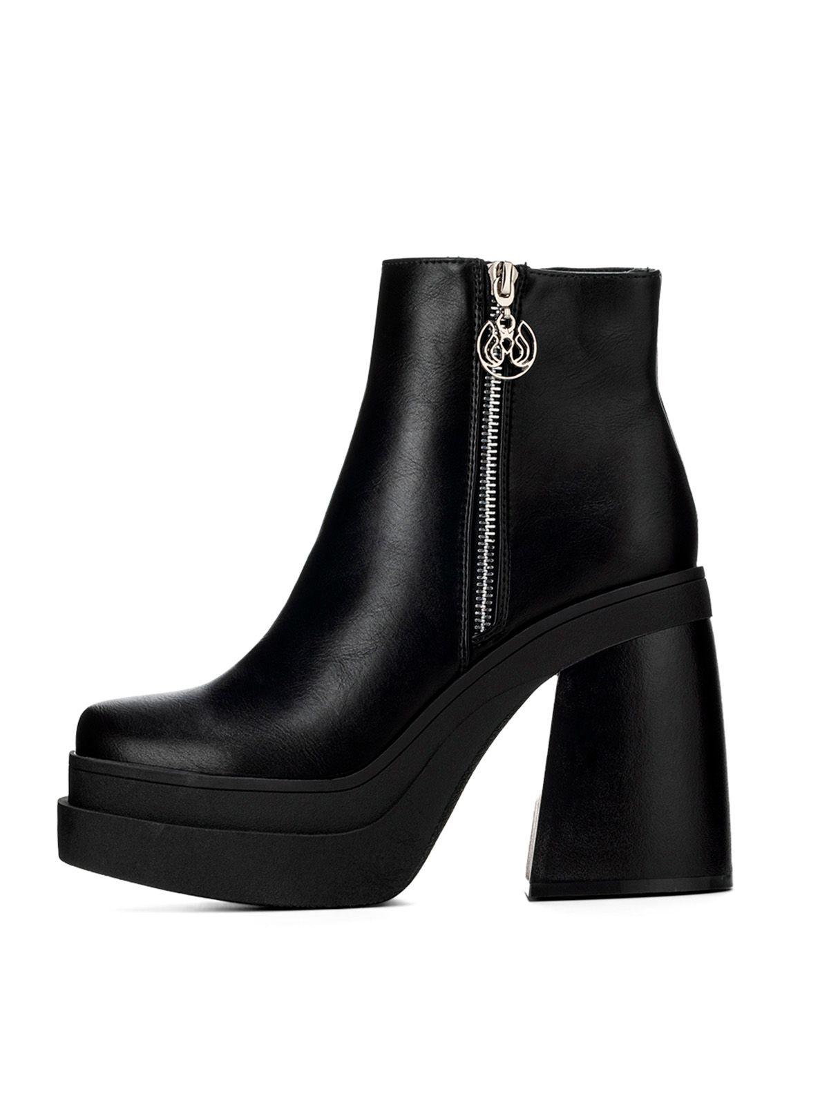Botin Negro Casual Mujer Weide DH65-2