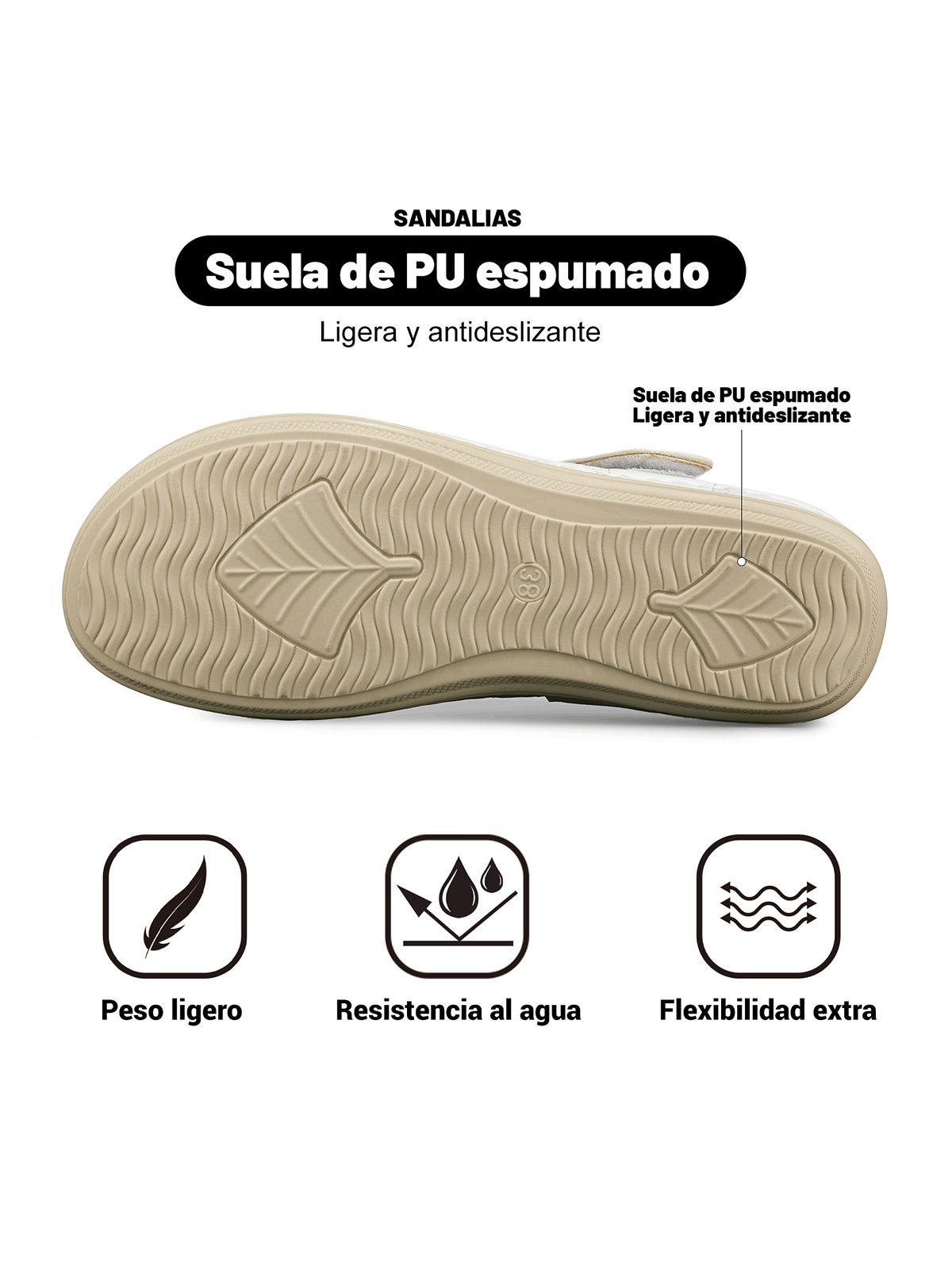 Sandalia Casual Vintage Velcro Soft Mujer Weide JS79-6