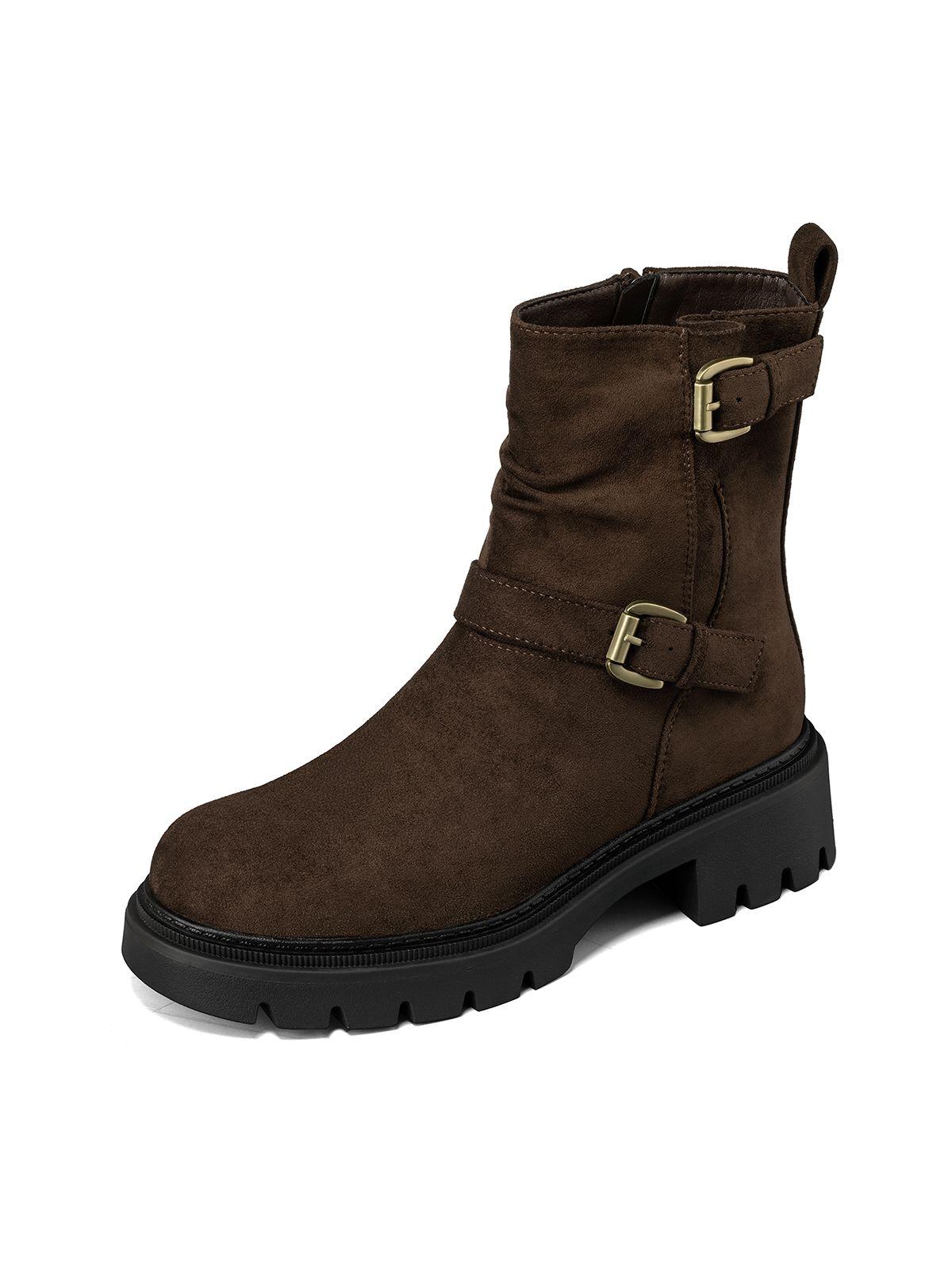 Botín Taco Mujer Casual PU Textil Weide CZY652-0