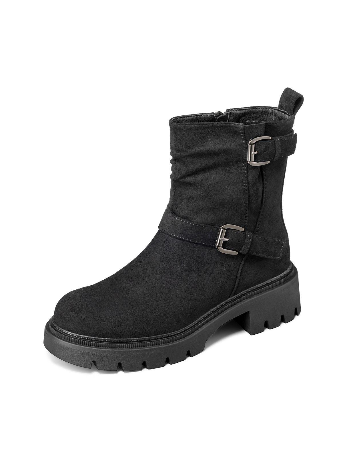 Botín Taco Mujer Casual PU Textil Weide CZY652-0