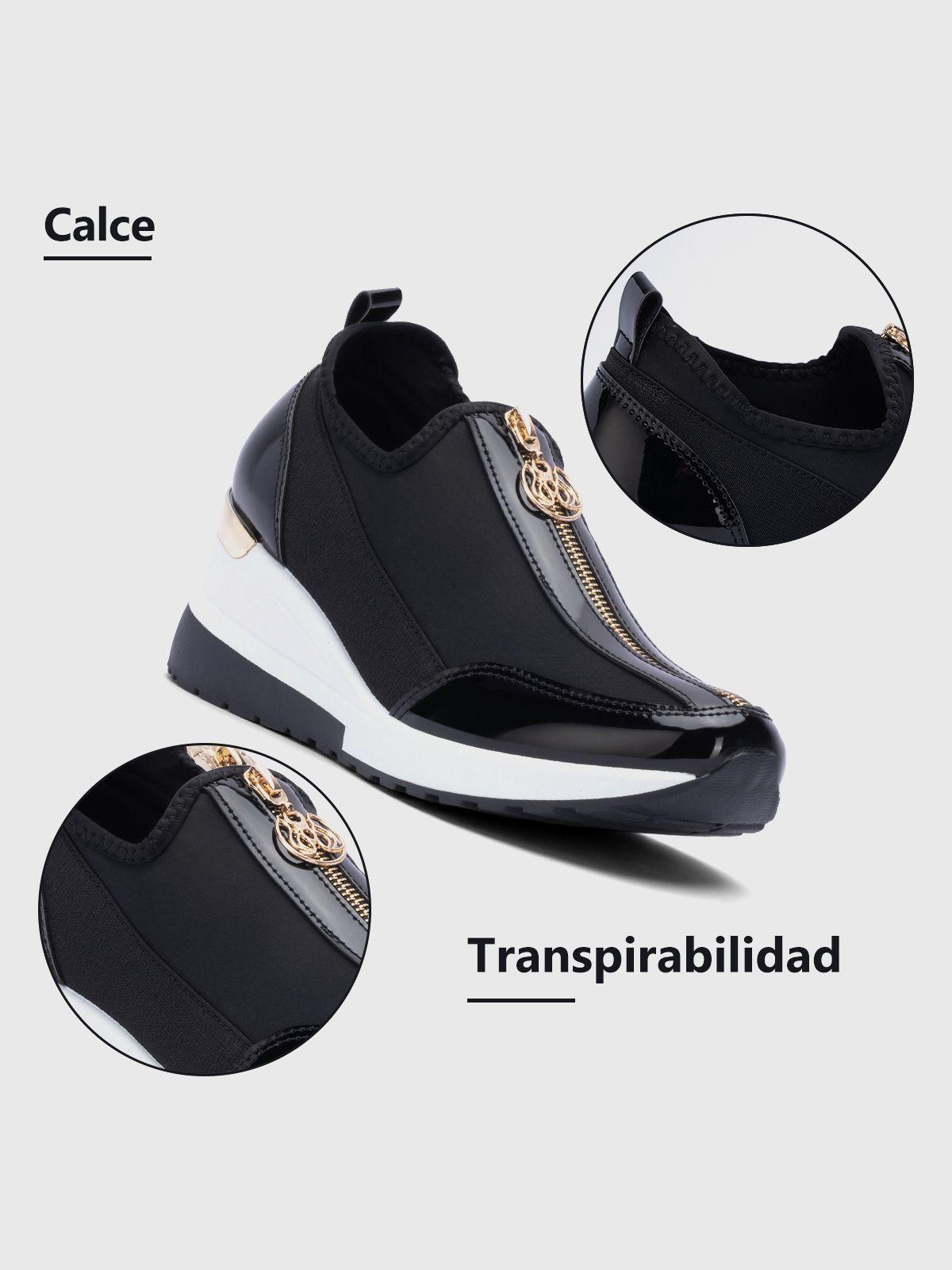 Zapatilla Mujer Diana Negro Weide-6