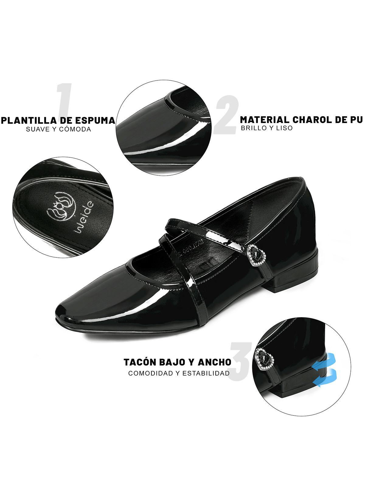 Zapato Mary Jane Estilo Elegante Mujer Weide YL050-7