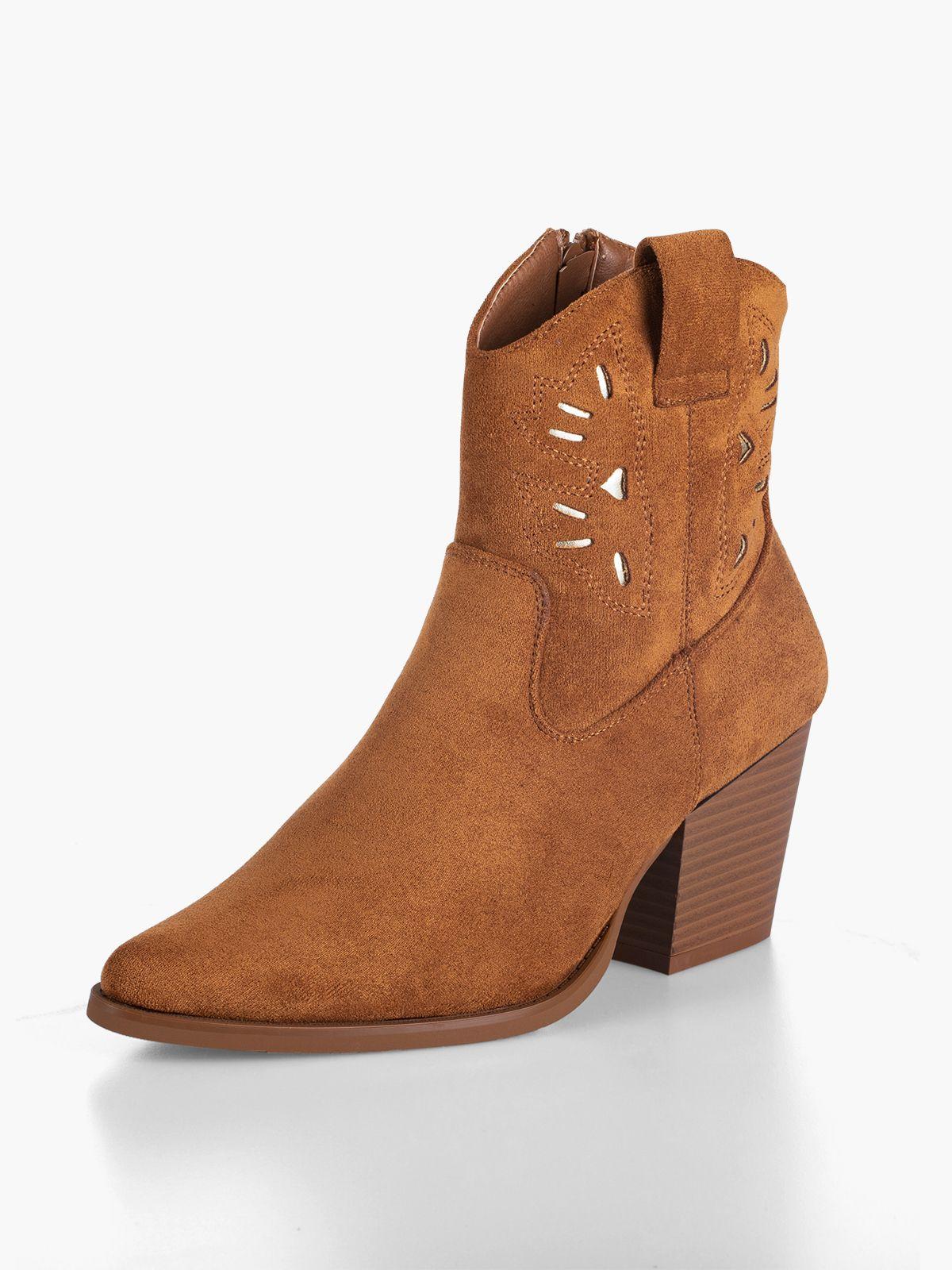Botin Mujer Cándida Camel Weide-0