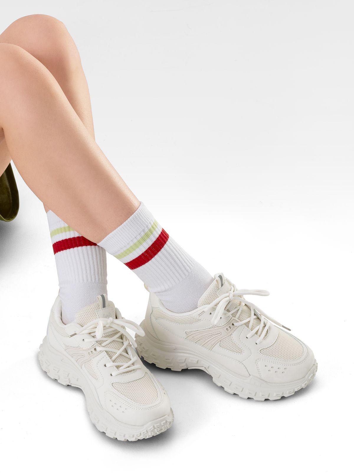 Zapatillas Beige Casual Mujer Weide SL03-1