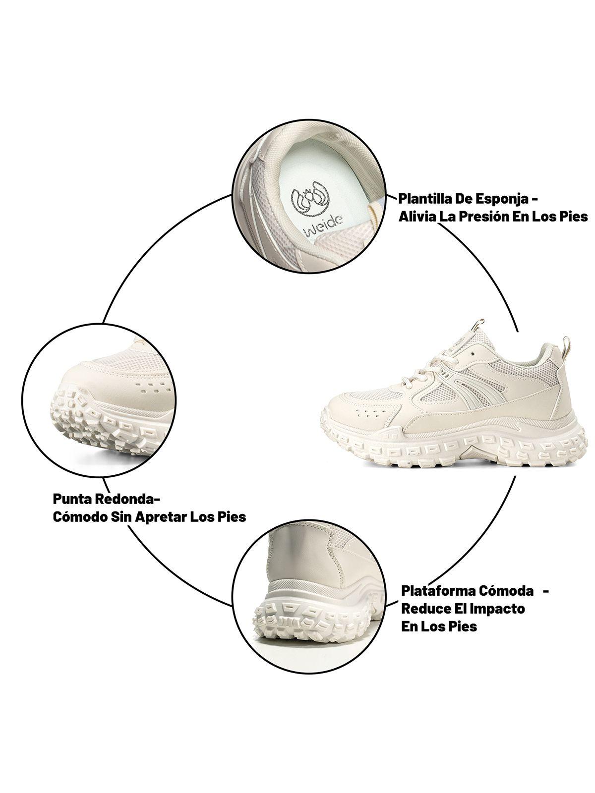 Zapatillas Beige Casual Mujer Weide SL03-6