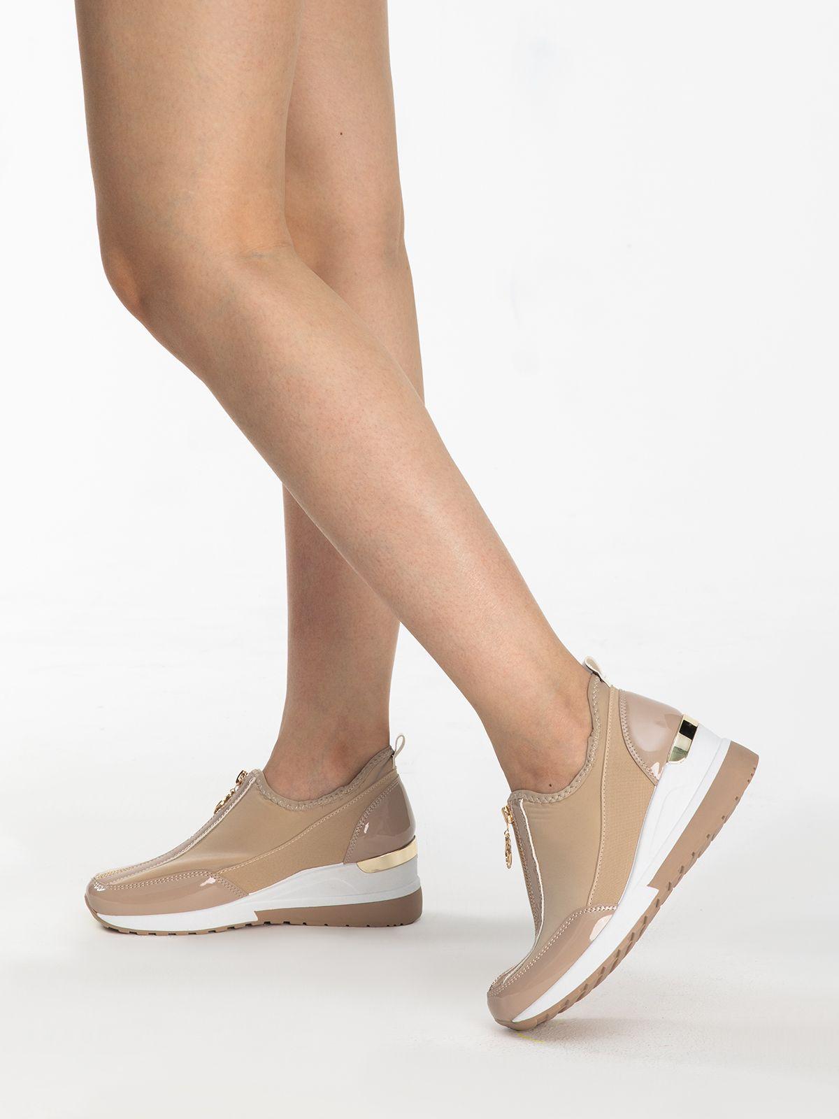 Zapatilla Mujer Diana Caqui Weide-1