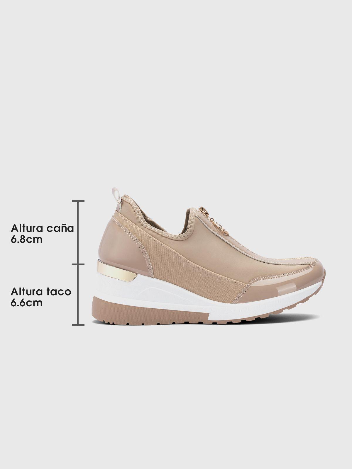 Zapatilla Mujer Diana Caqui Weide-5