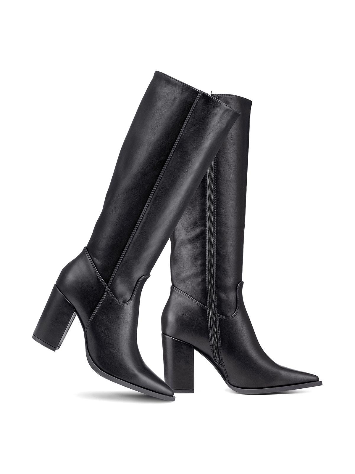 Bota Taco Mujer Urbana PU Weide QBM28-4