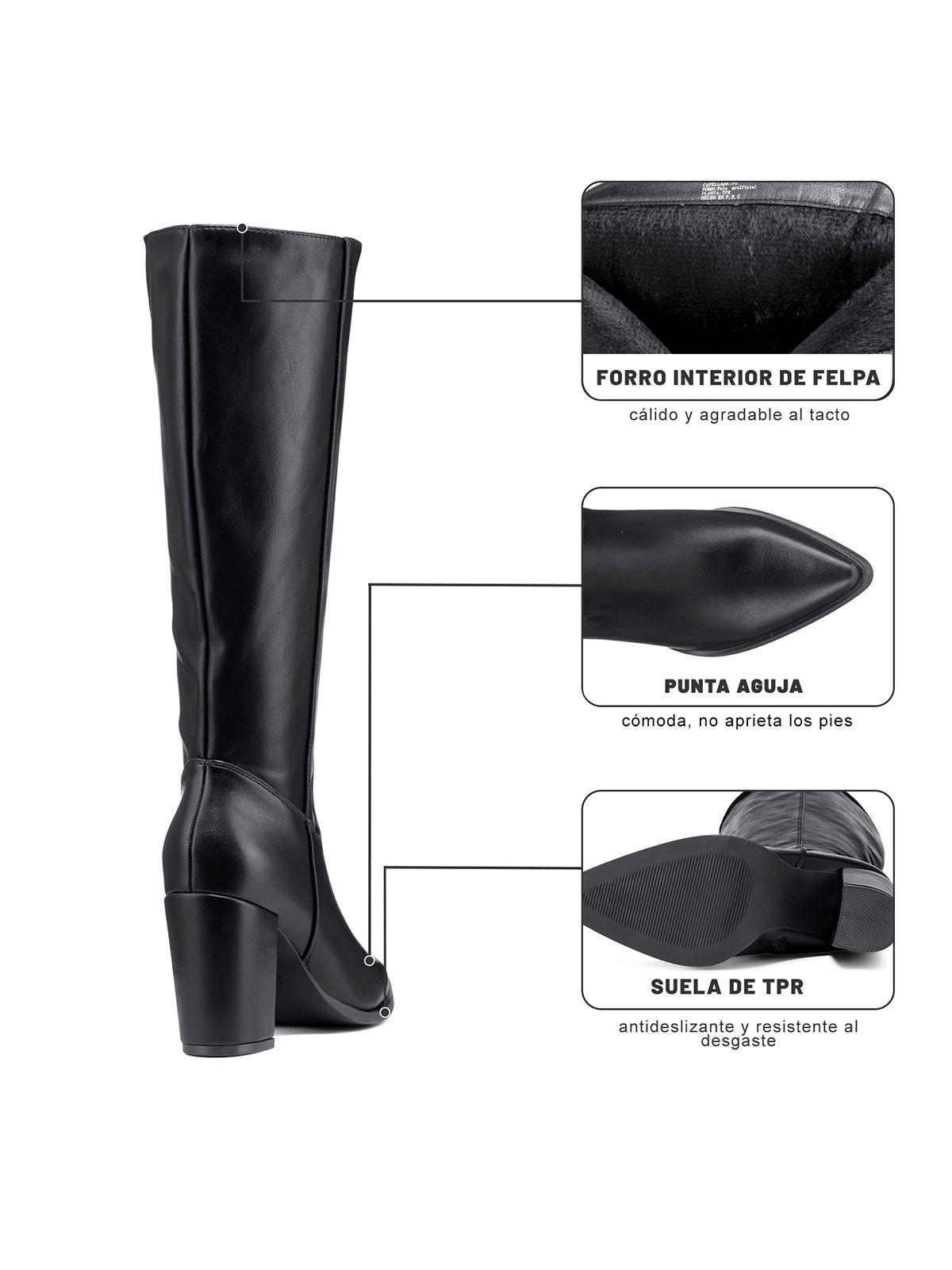 Bota Taco Mujer Urbana PU Weide QBM28-8