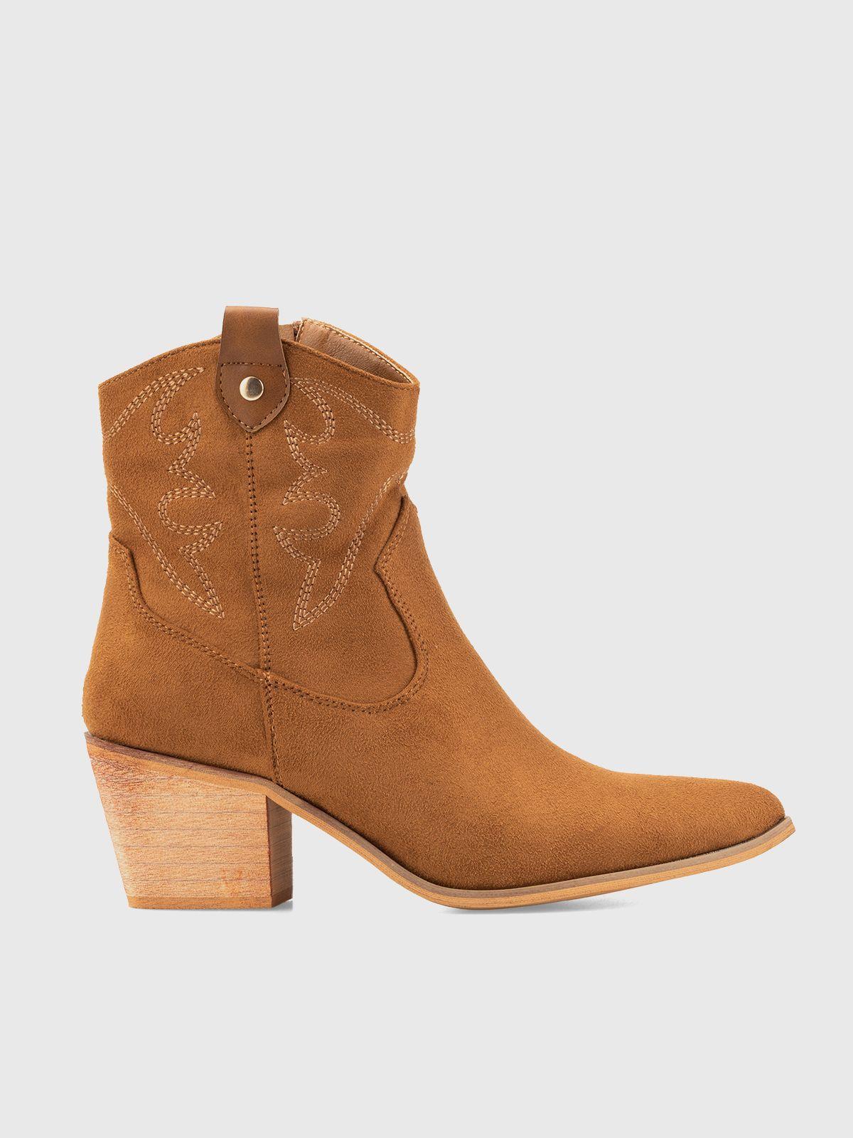 Botin Mujer Emma Camel Weide-2