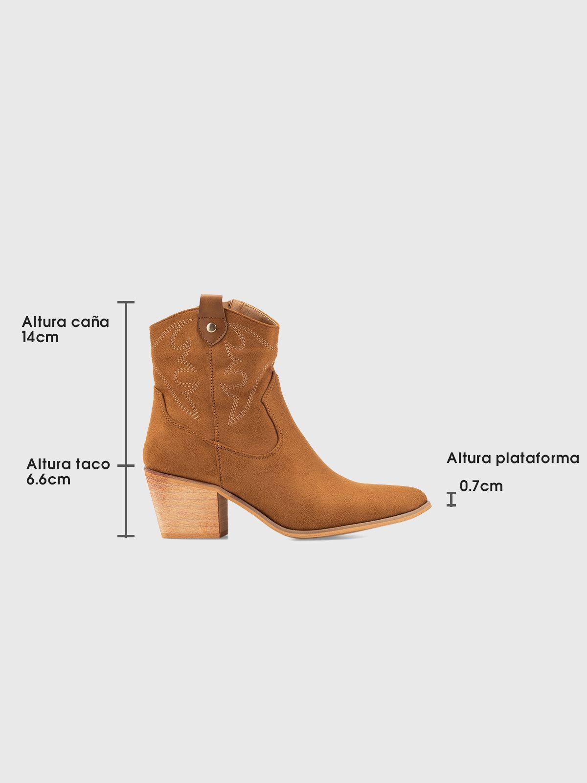 Botin Mujer Emma Camel Weide-5