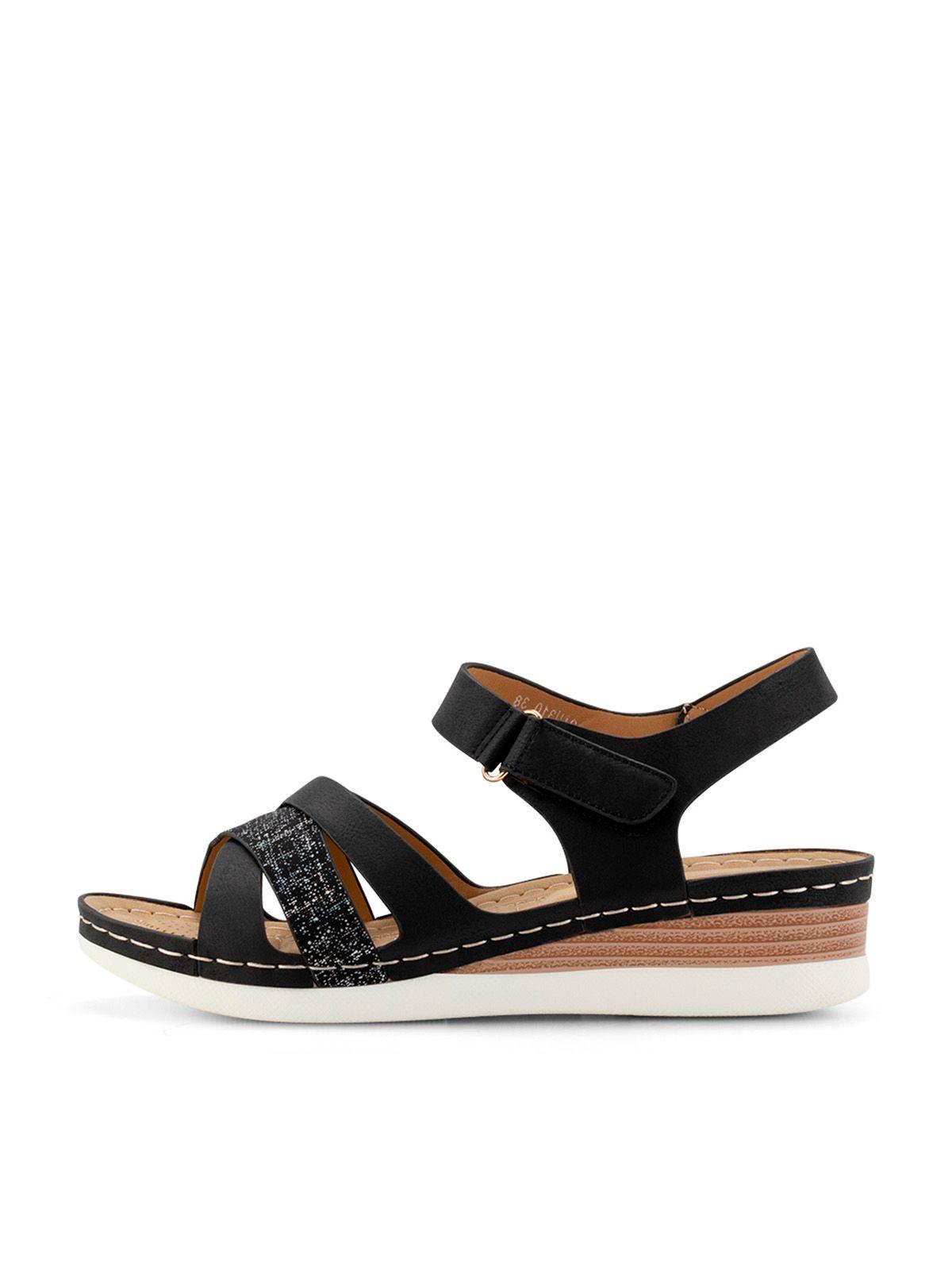 Sandalia Plataforma Negro Casual QIU310 Weide-1
