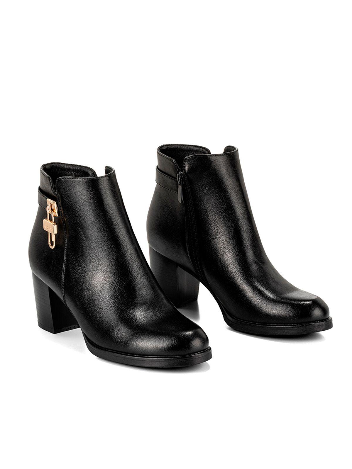 Botin Negro Casual Mujer Weide QBM03-4
