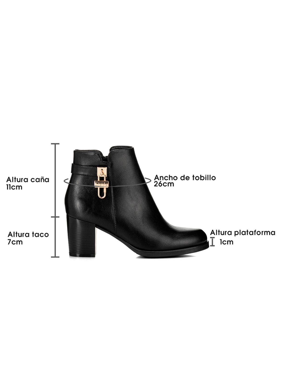 Botin Negro Casual Mujer Weide QBM03-5