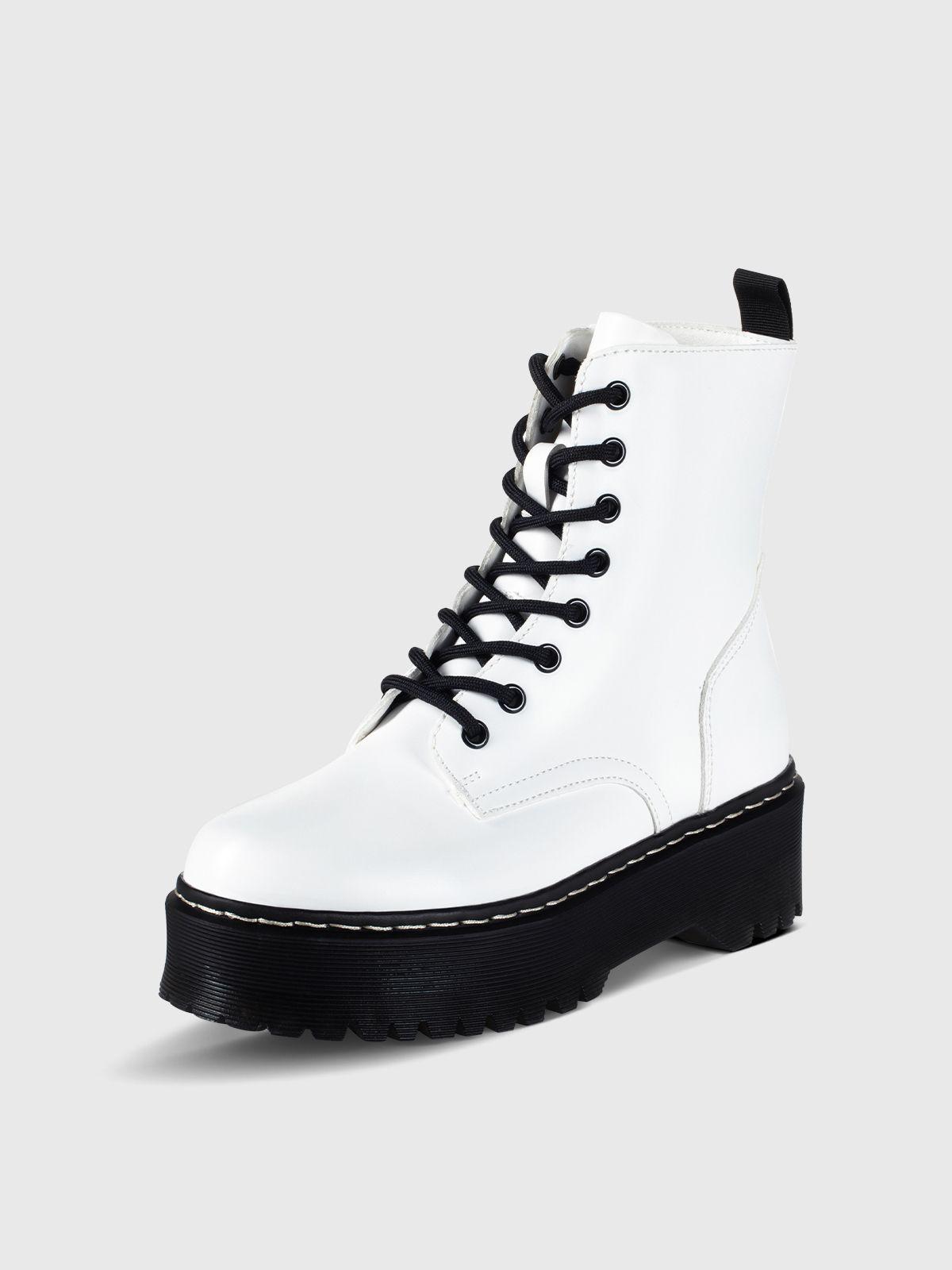 Botin Mujer Carlota Blanco Weide-0