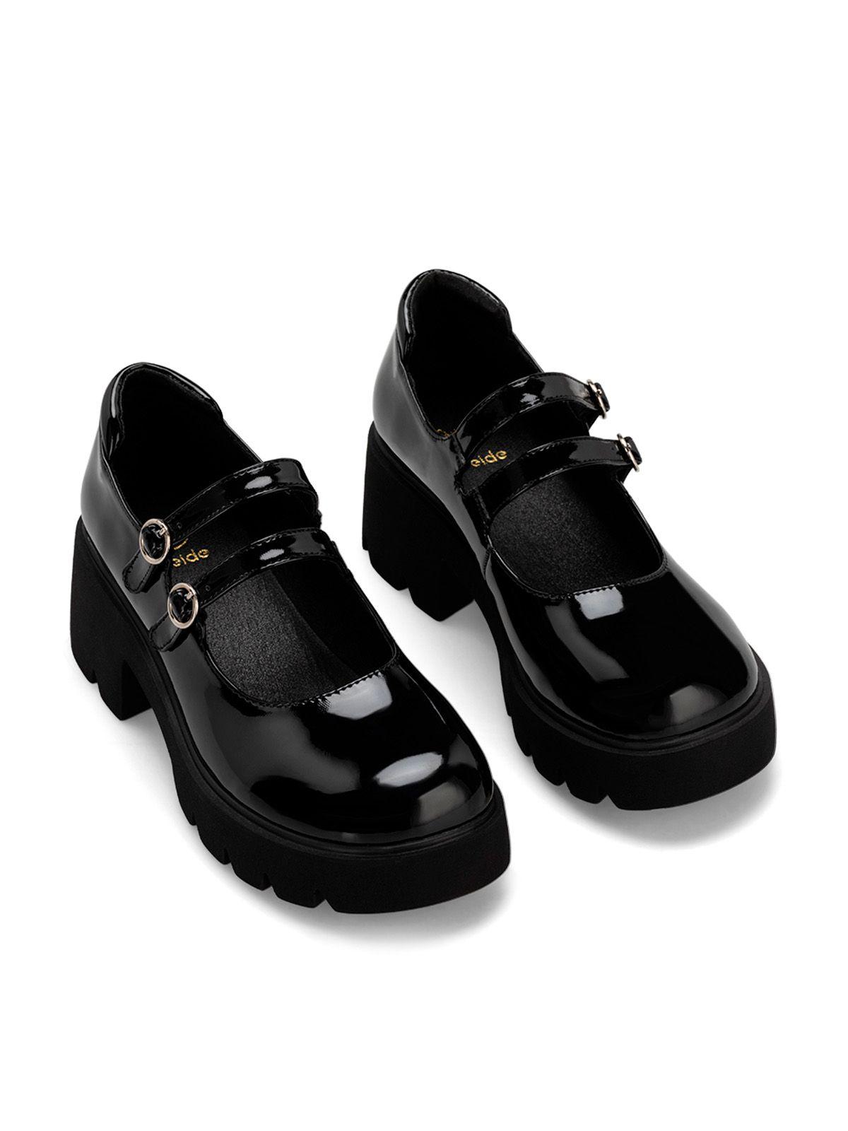 Zapato Taco Negro Casual Mujer Weide YL57-4