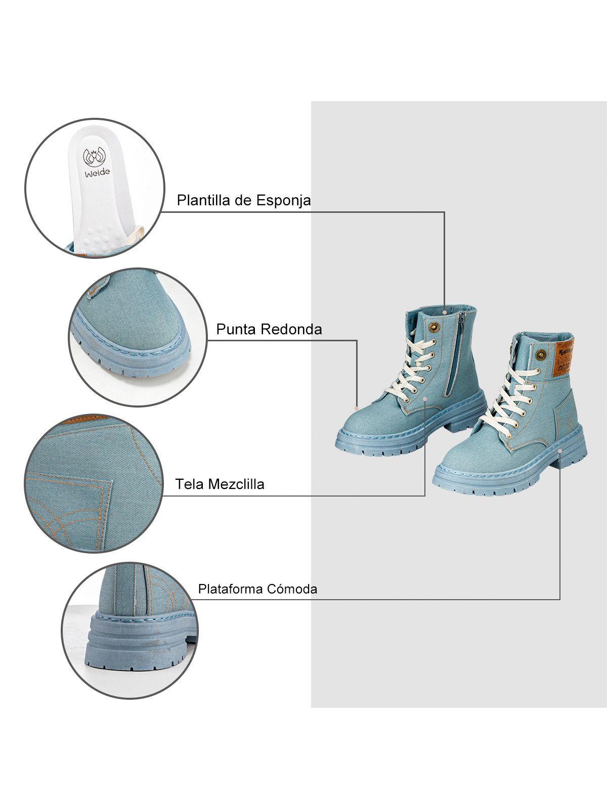 Botin Vaquero Casual Mujer Weide WLT02-6