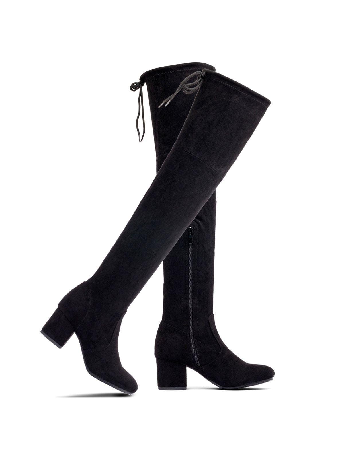 Bota Negro Casual Mujer Weide HX273-5