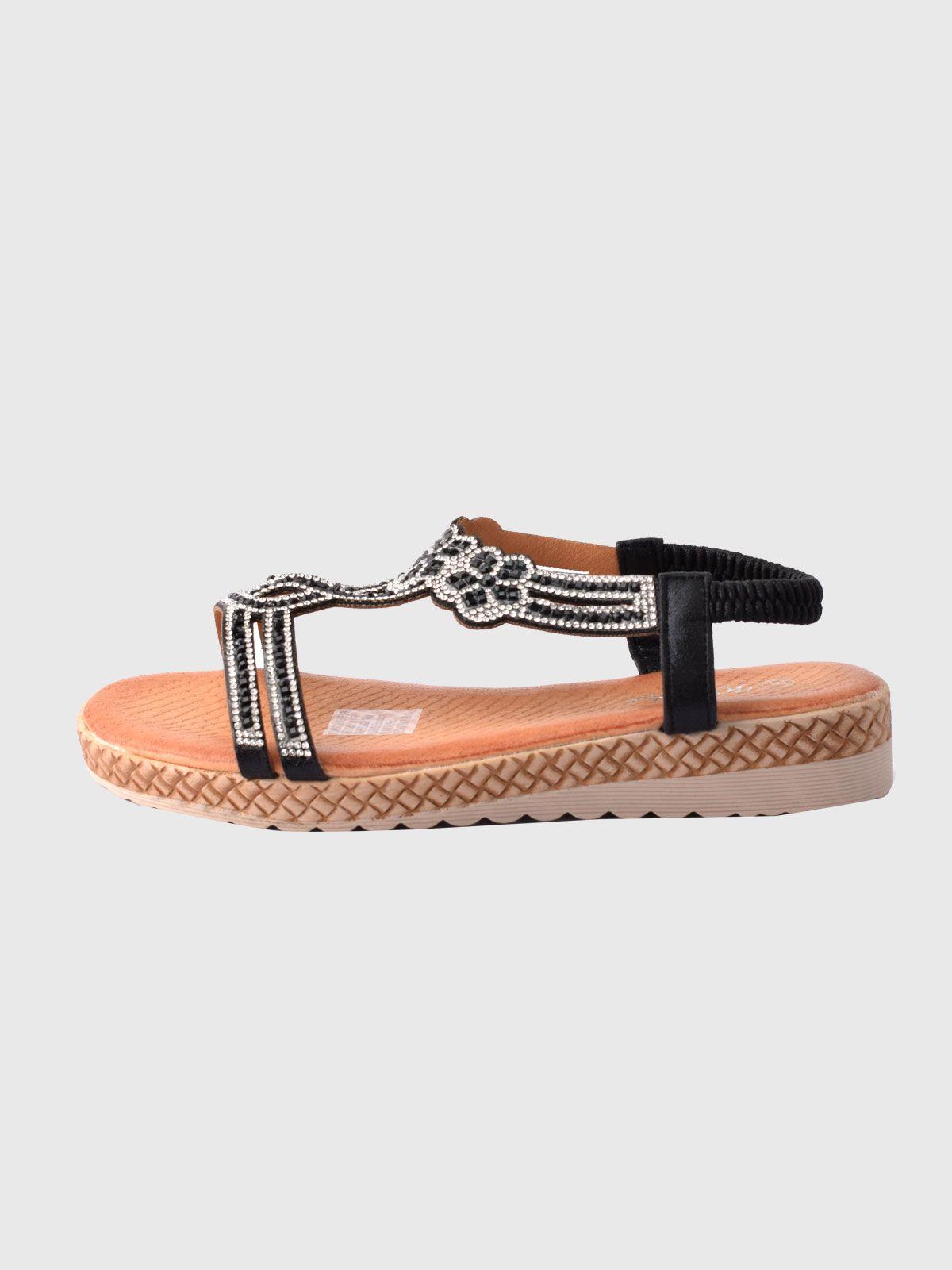 Sandalia Leonie Negro Weide-1