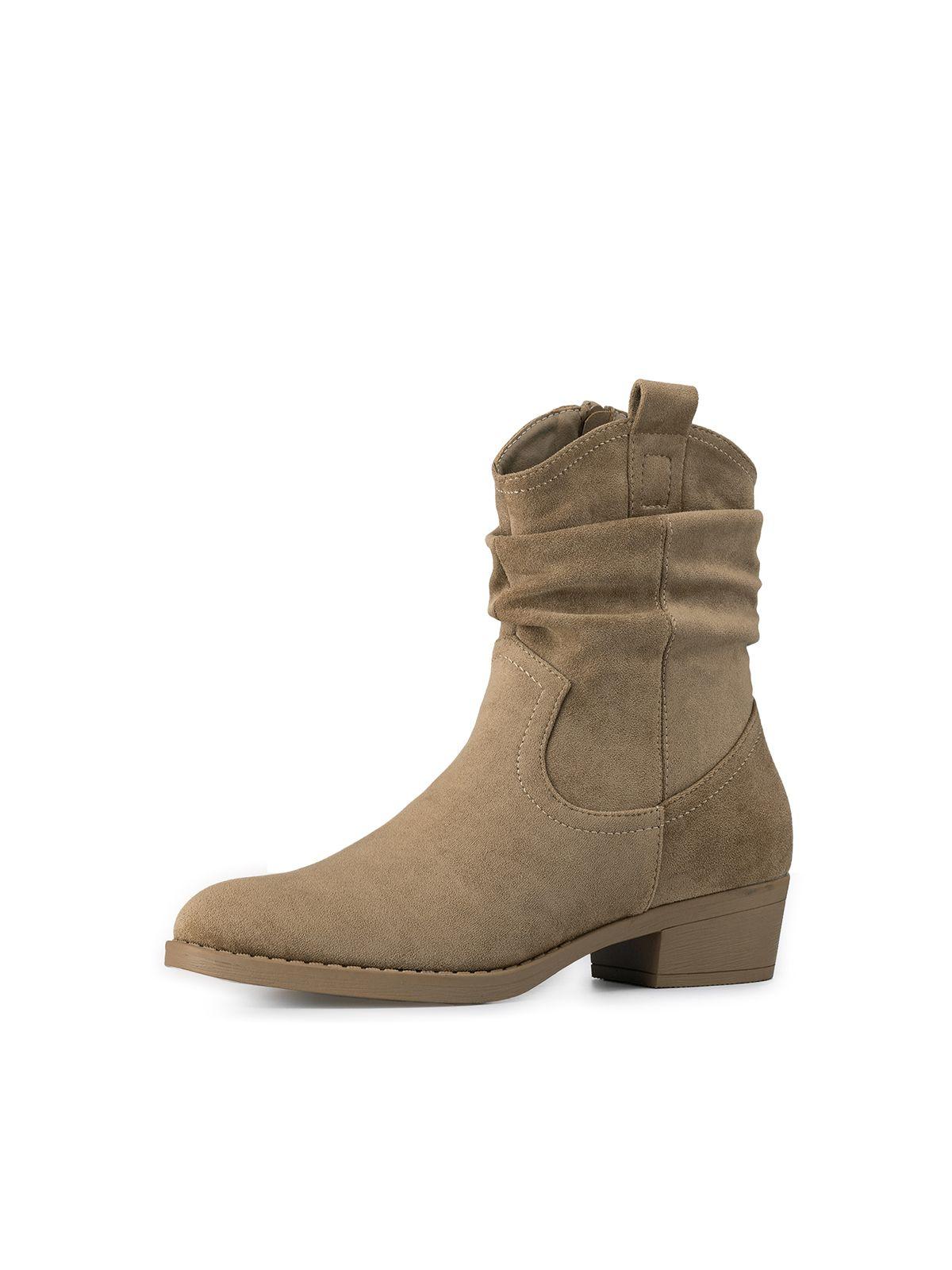 Botín Taco Mujer Casual PU Textil Weide ZS80-0