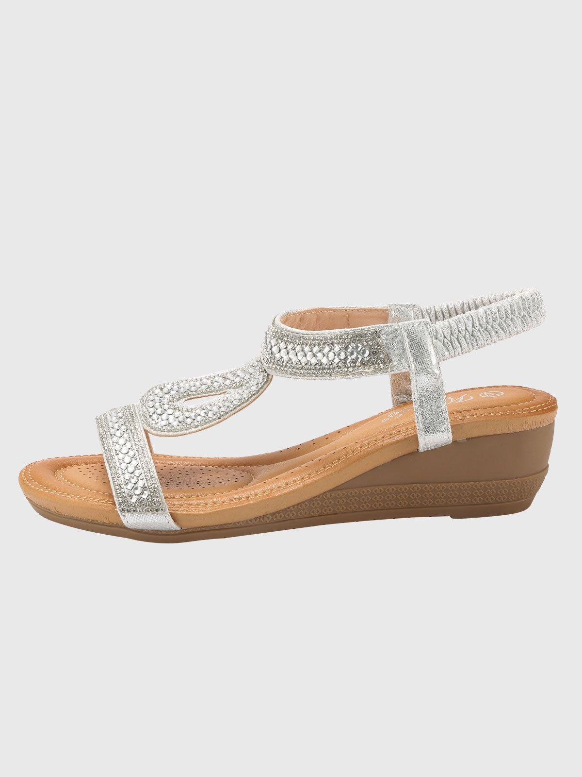 Sandalia Manón Plateado Weide-1