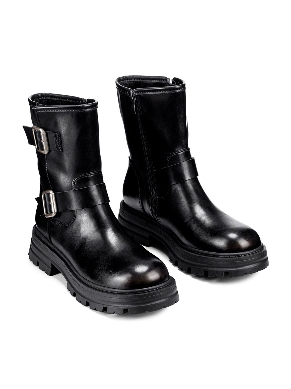 Botin Negro Casual Mujer Weide YL76-4