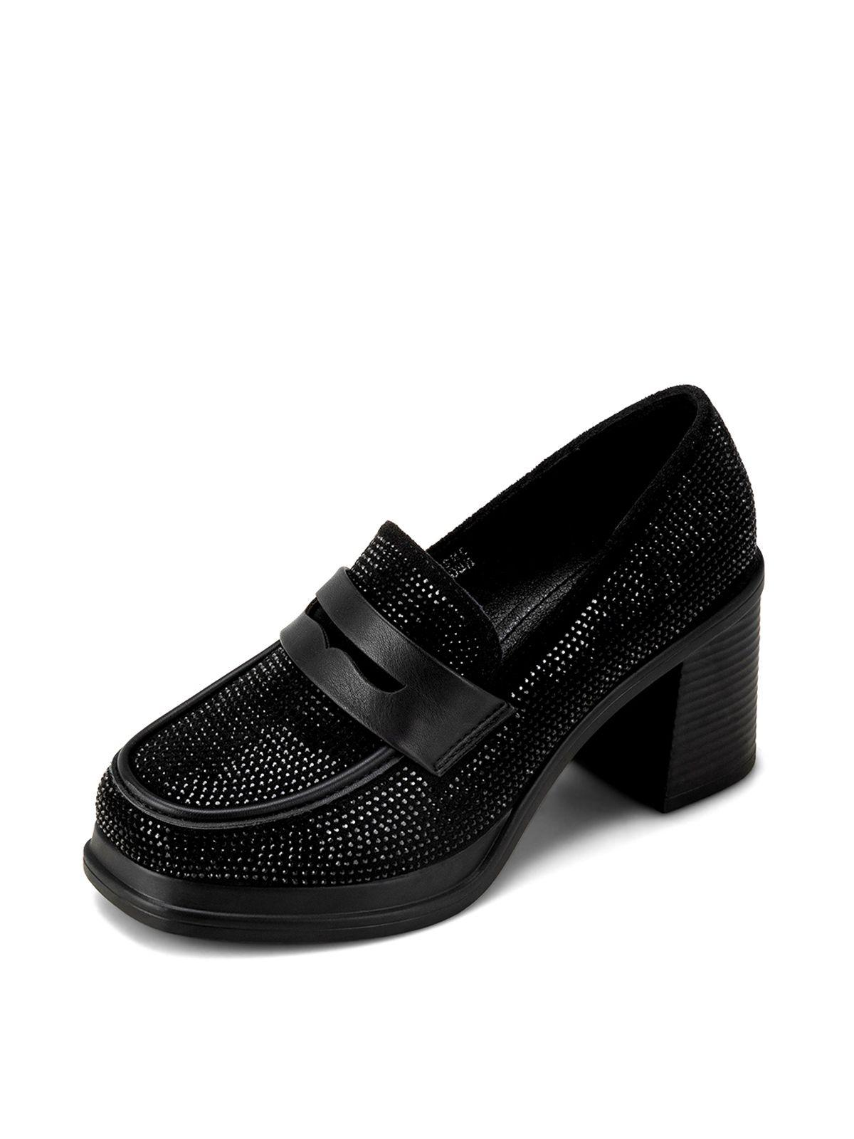 Mocasín Taco Negro Casual JN23 Weide-0
