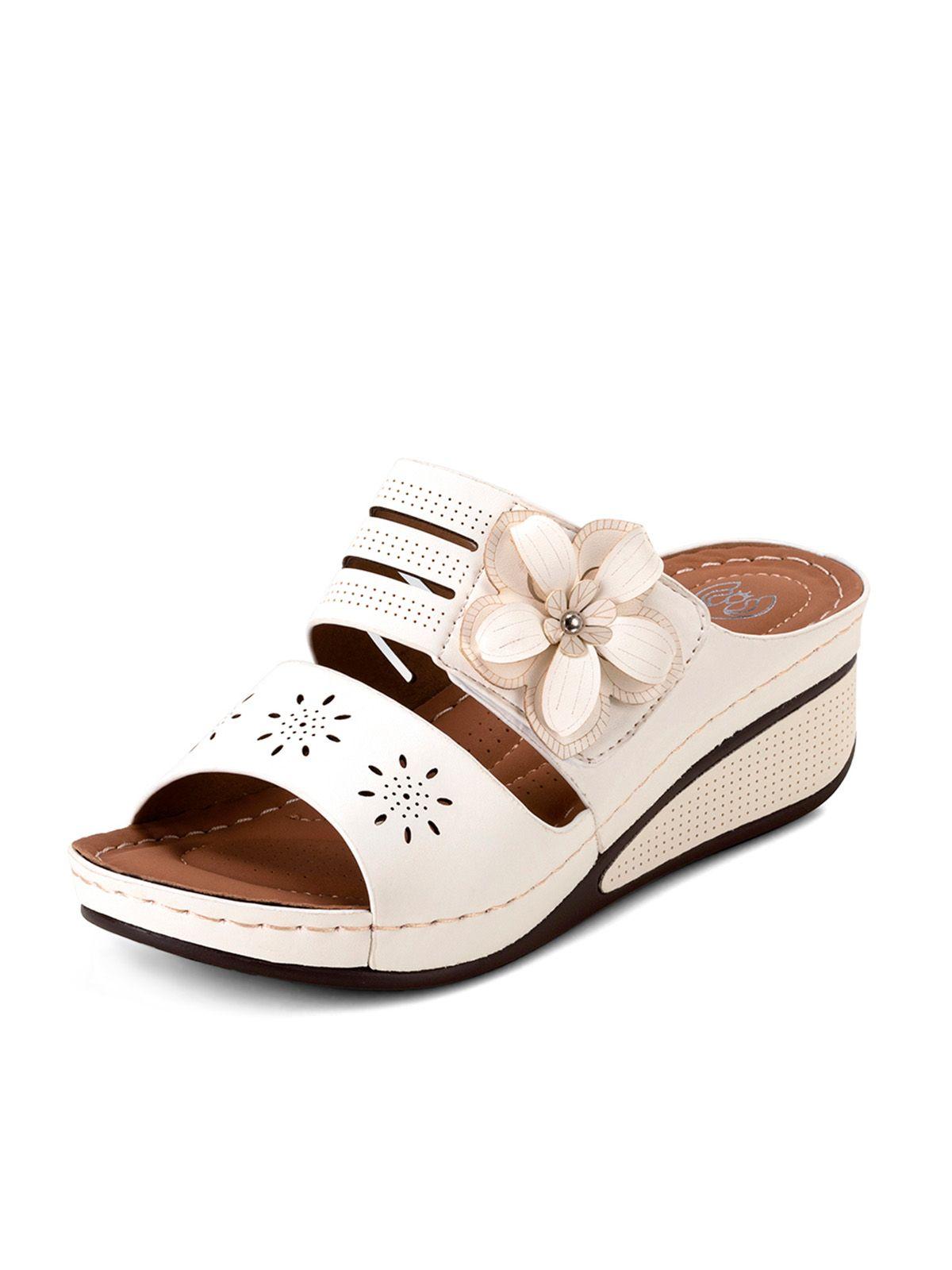 Sandalia Plataforma Blanco Casual QIU323 Weide-0