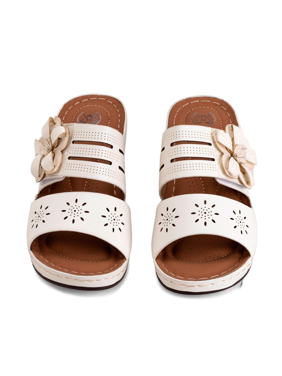 Sandalia Plataforma Blanco Casual QIU323 Weide-2