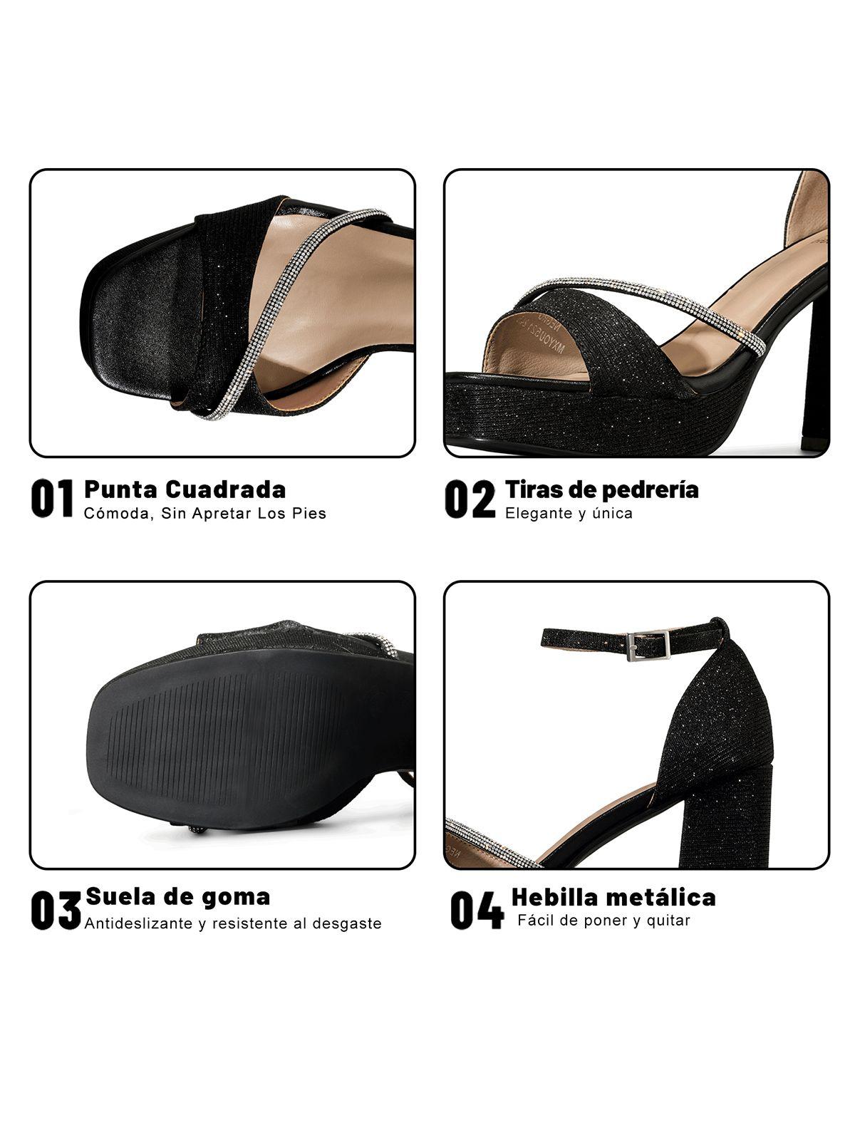 Sandalia Taco Alto Moda Mujer Weide YOU521-5