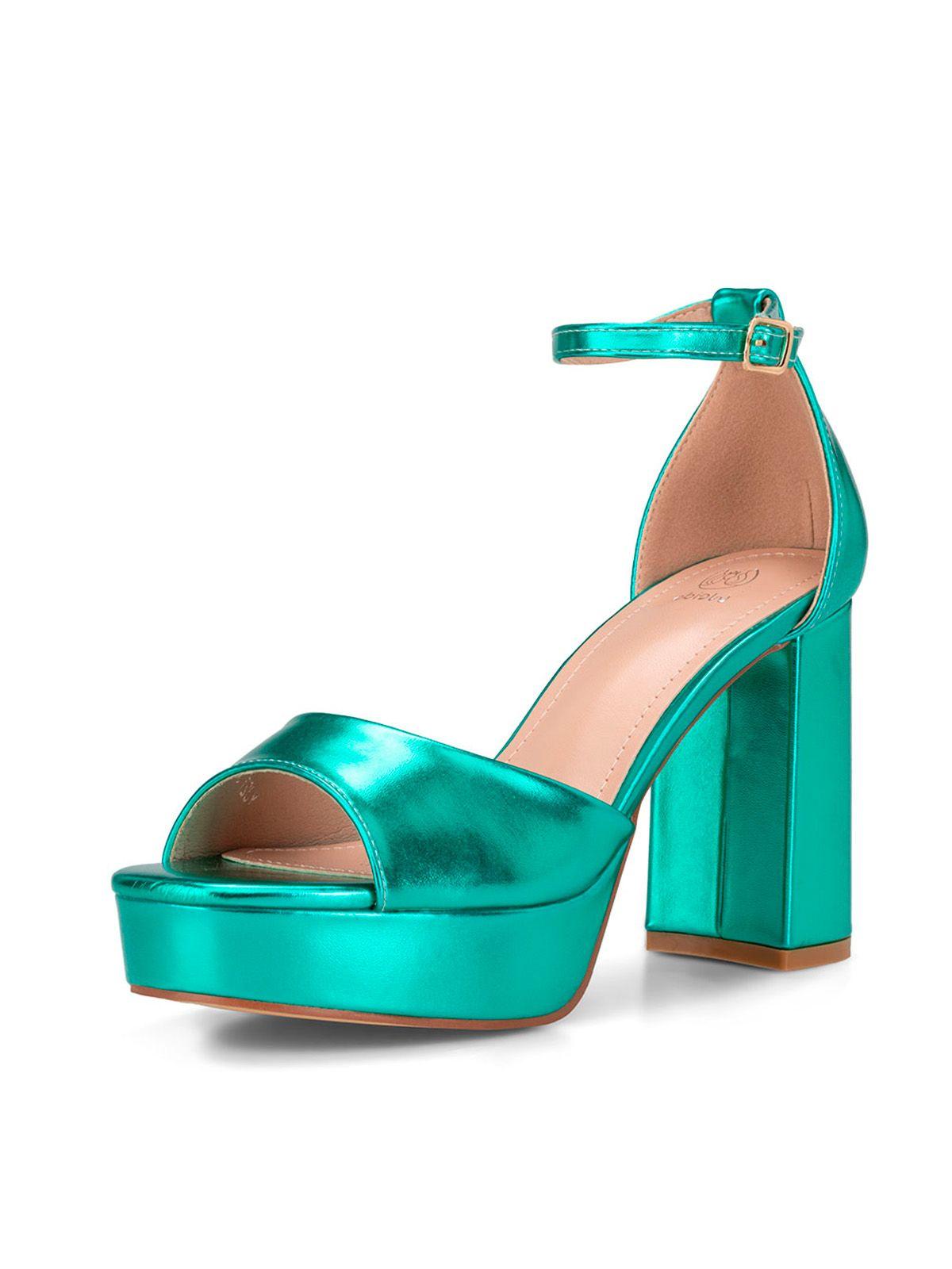 Sandalia Plataforma Verde Fiesta YJ27 Weide-0