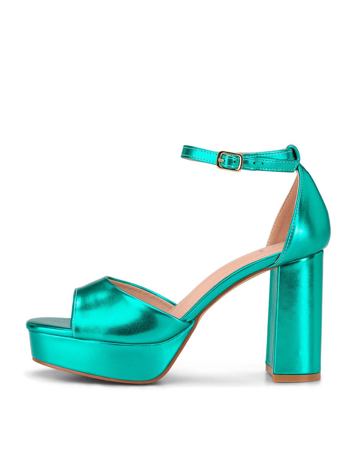 Sandalia Plataforma Verde Fiesta YJ27 Weide-1