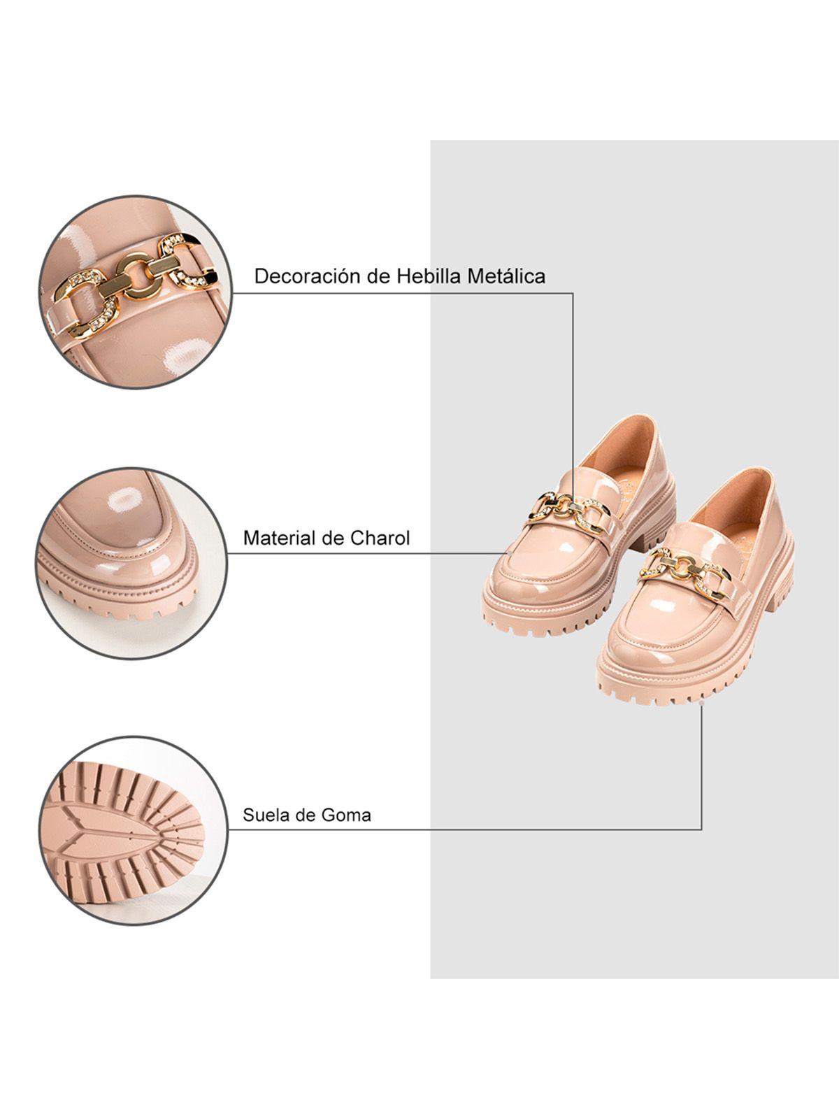 Mocasin Caqui Formal Mujer Weide JN20-2-6