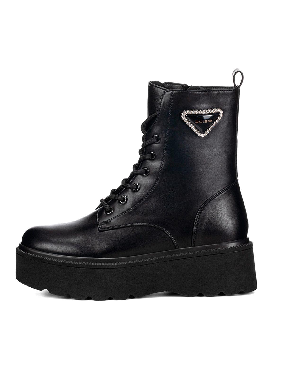 Botin Negro Casual Mujer Weide ZS39-2