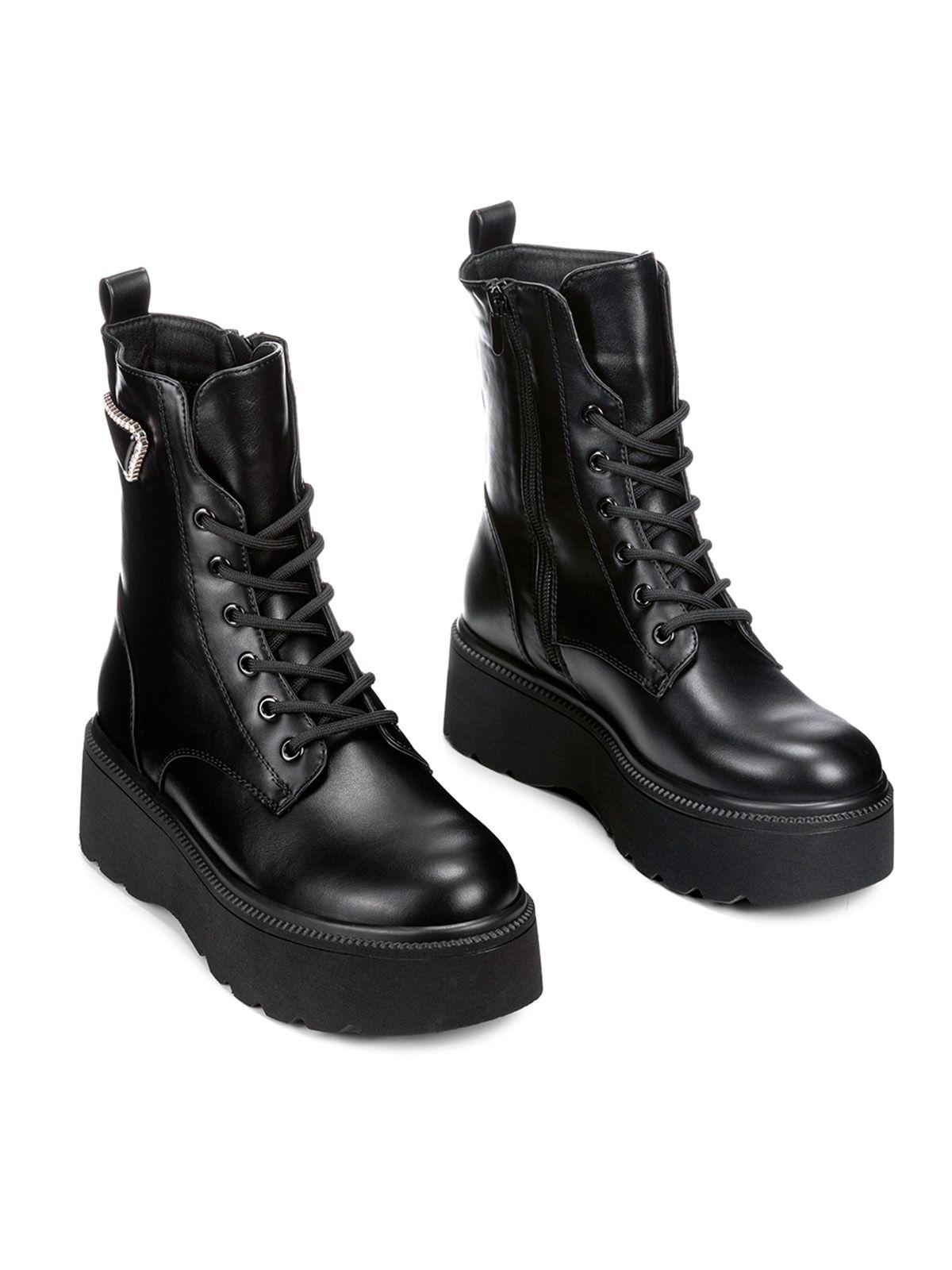 Botin Negro Casual Mujer Weide ZS39-4