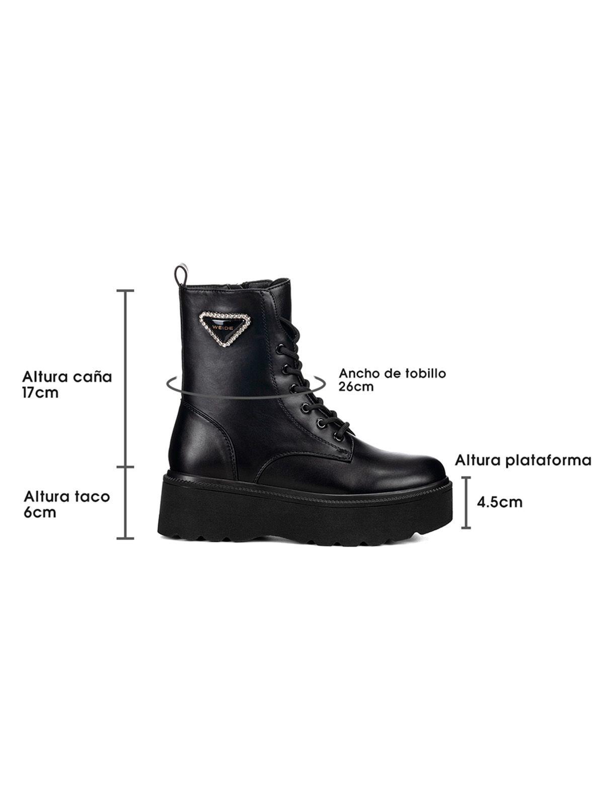 Botin Negro Casual Mujer Weide ZS39-5