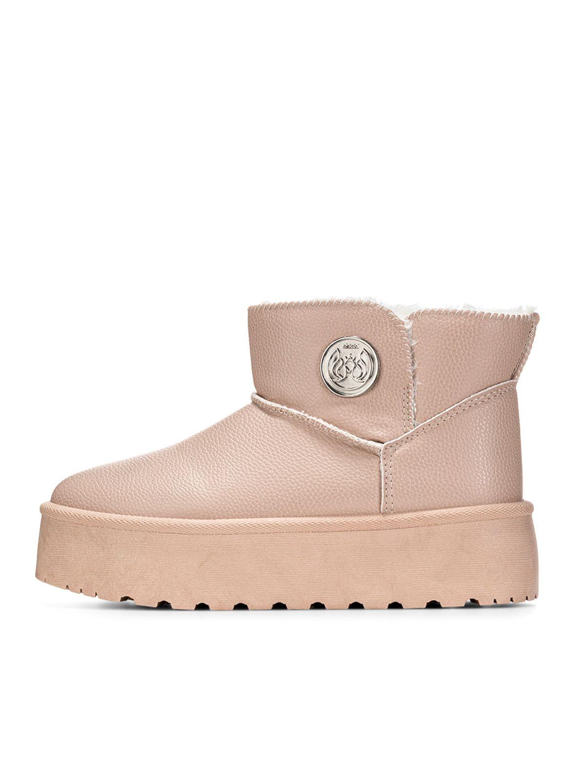 Botin Beige Casual Mujer Weide LT127-2