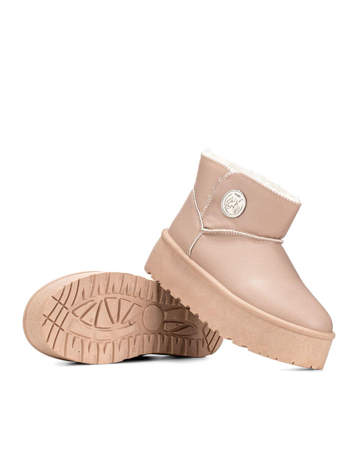 Botin Beige Casual Mujer Weide LT127-4