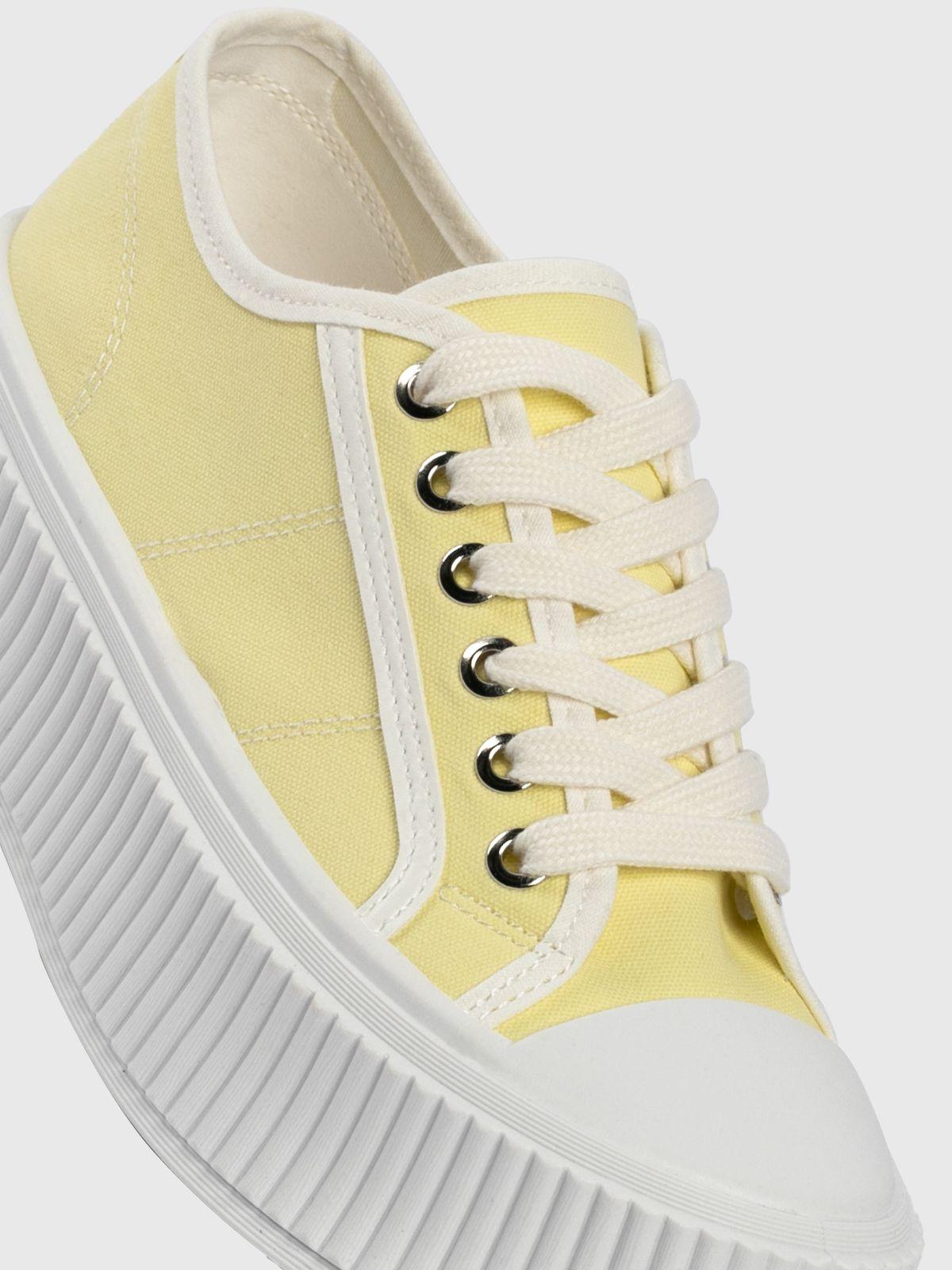Zapatilla  Mujer Fiorella Amarillo Weide-4