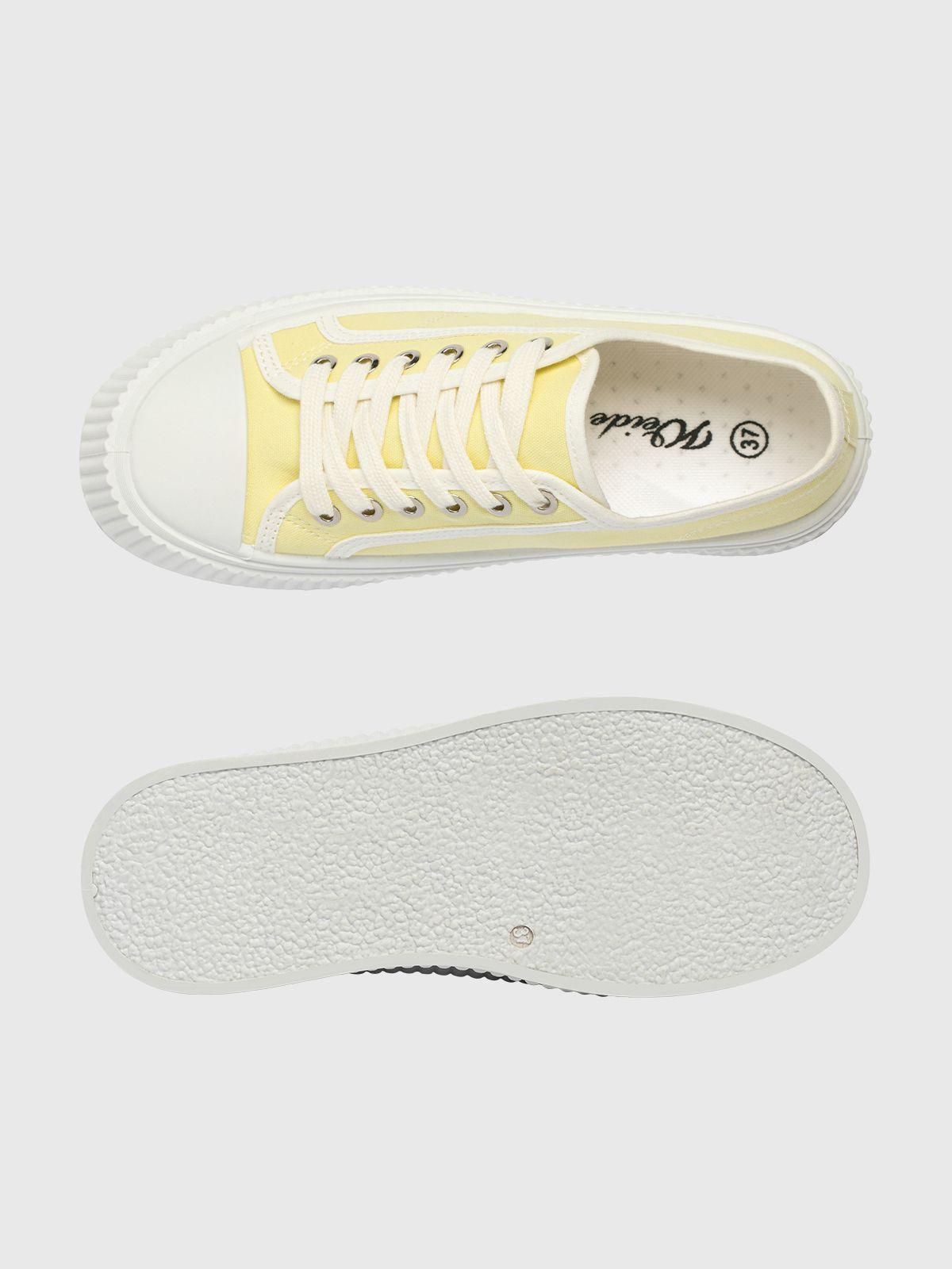 Zapatilla  Mujer Fiorella Amarillo Weide-5
