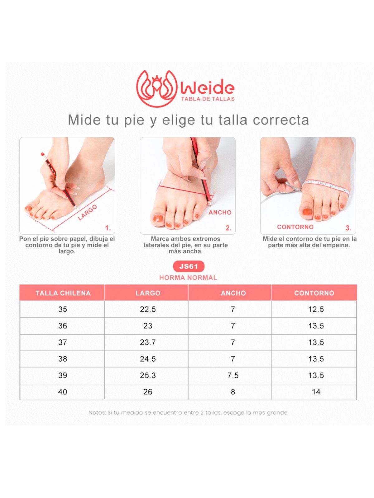 Zapatos Taco Beige Formal Mujer Weide JS61-3