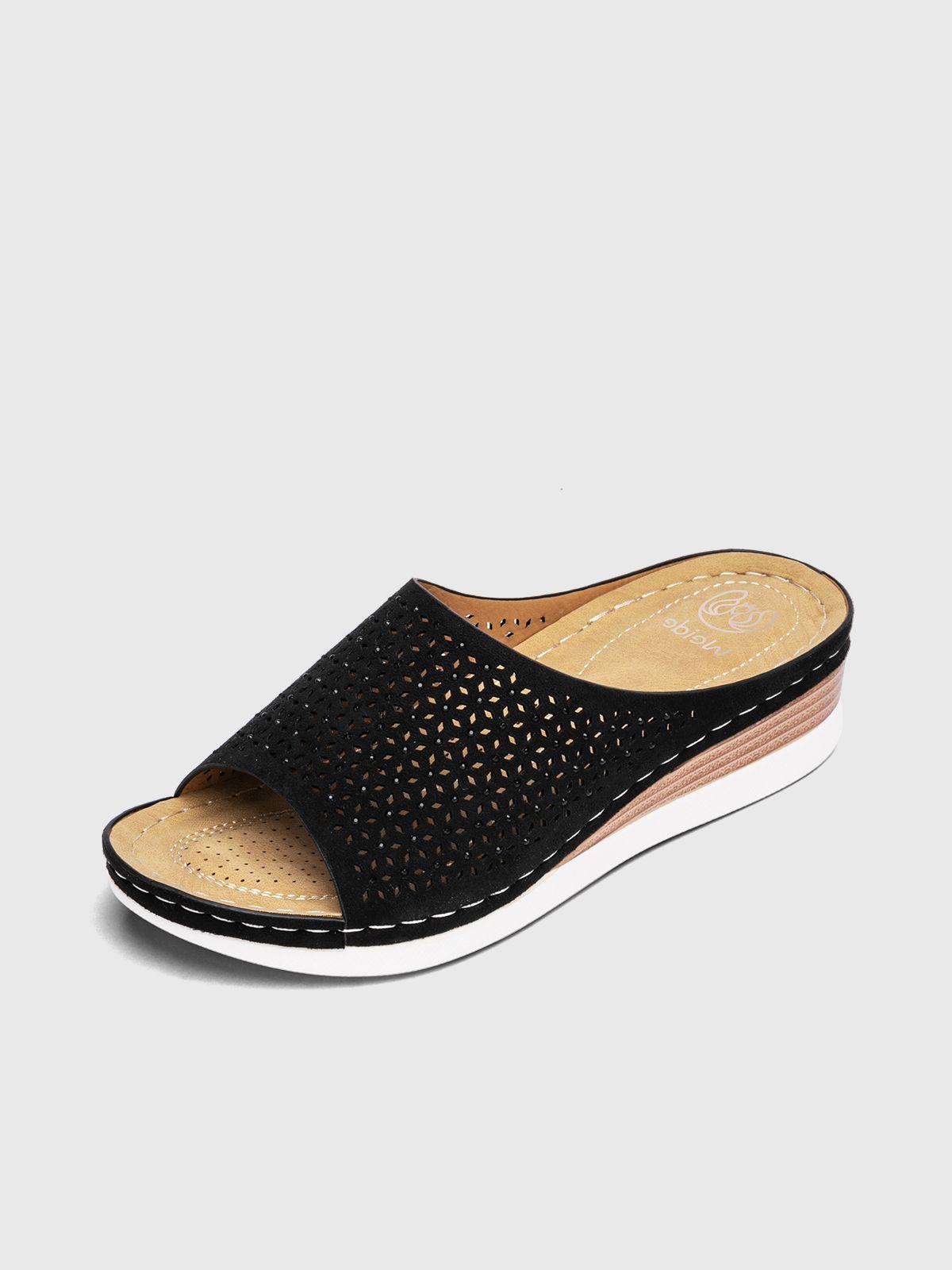 Sandalia Mujer Dulcinea Negro Weide-0