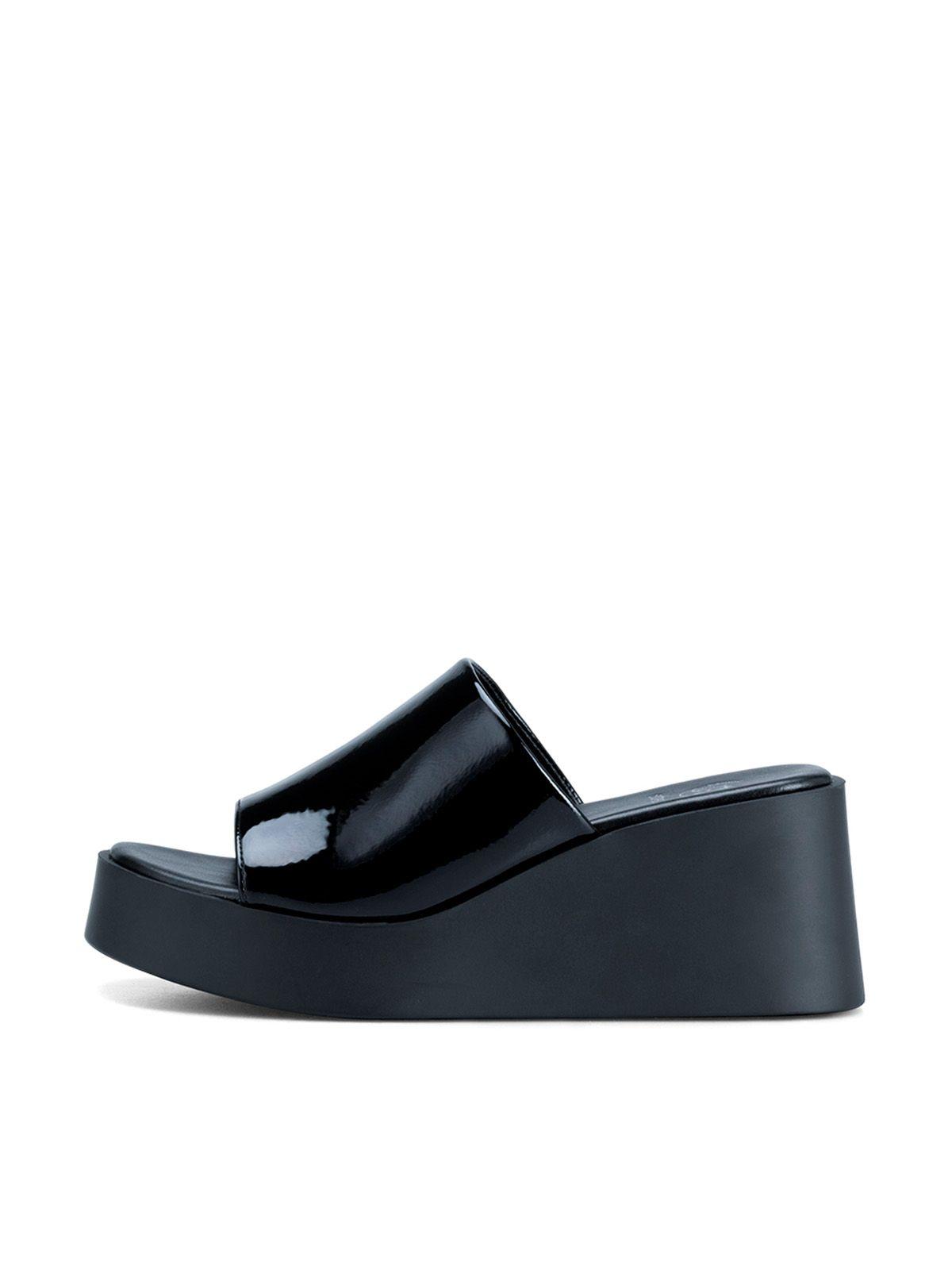 Sandalia Casual Plataforma Negra Mujer Weide QIU330-1