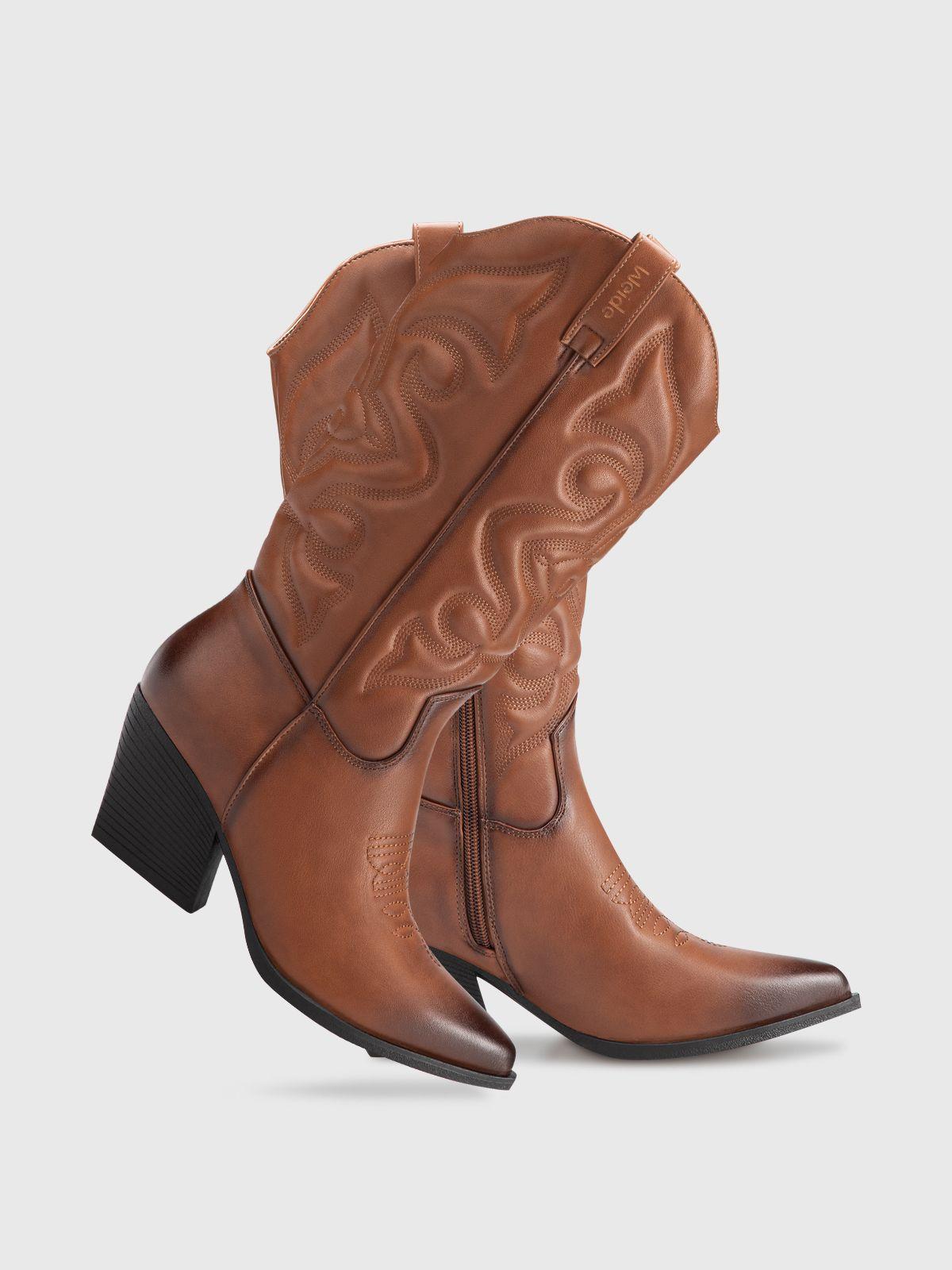 Bota Mujer Aitana  Camel Weide-4