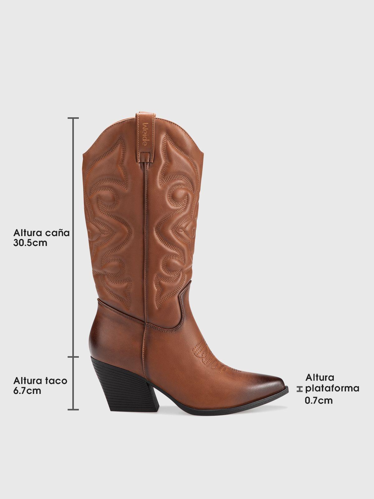 Bota Mujer Aitana  Camel Weide-5