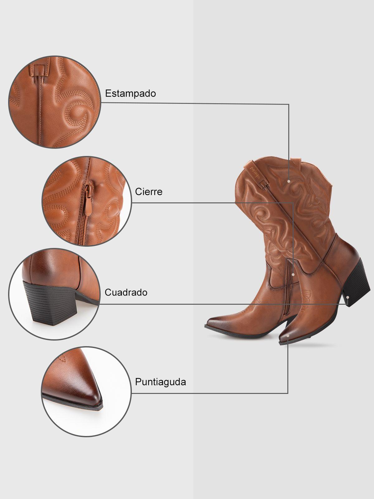 Bota Mujer Aitana  Camel Weide-6