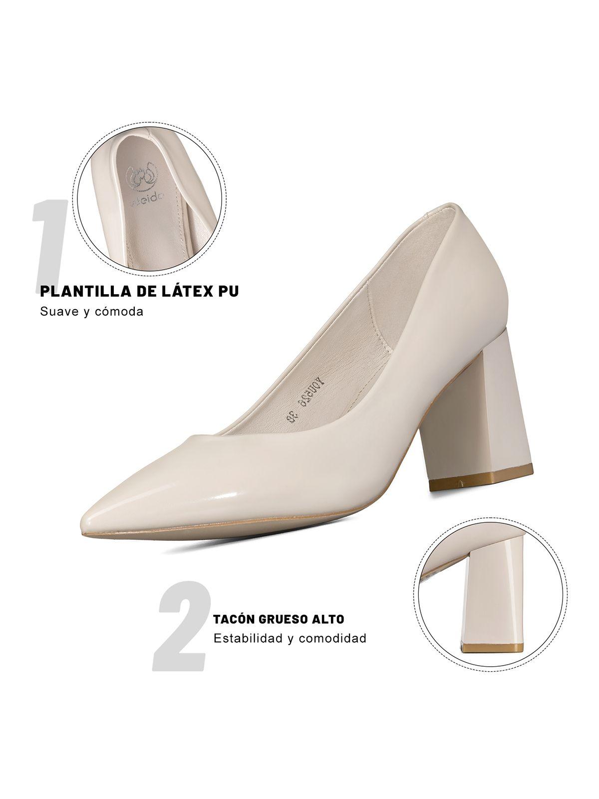 Zapato Taco Charol Puntiagudo Moda Mujer Weide You526-8